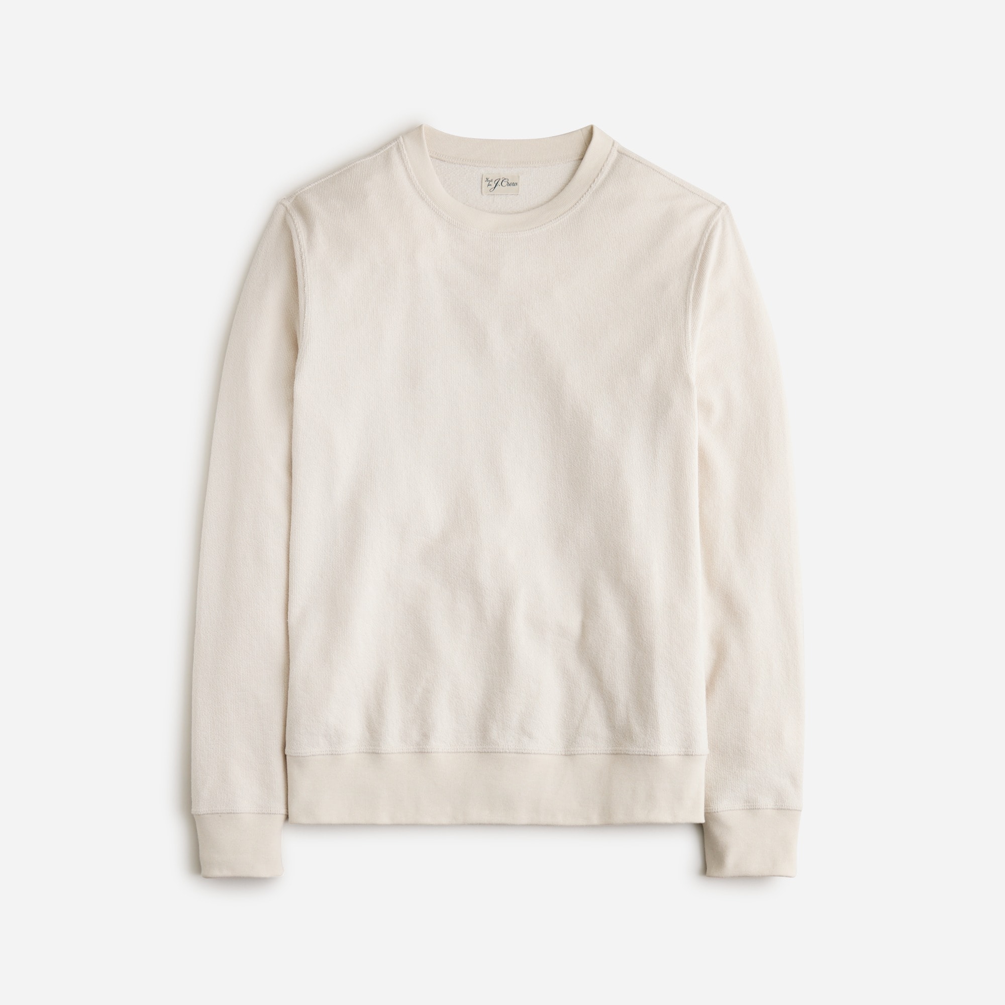  Long-sleeve textured sweater-tee