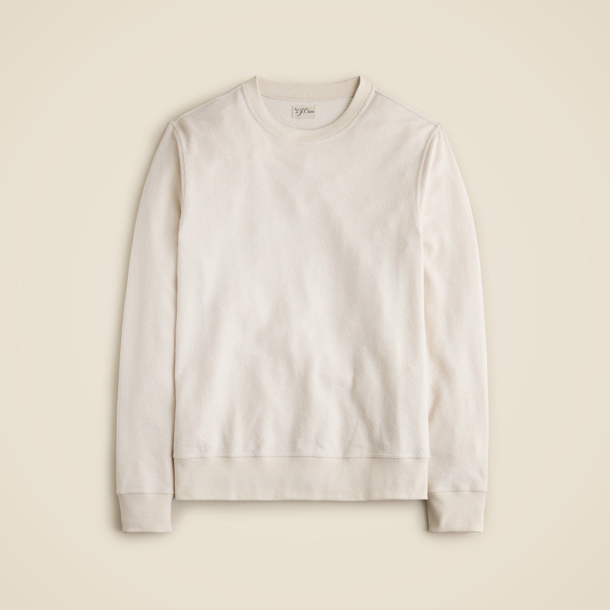  Long-sleeve textured sweater-tee