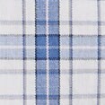 Slim flex casual shirt WHITE BLUE PLAID