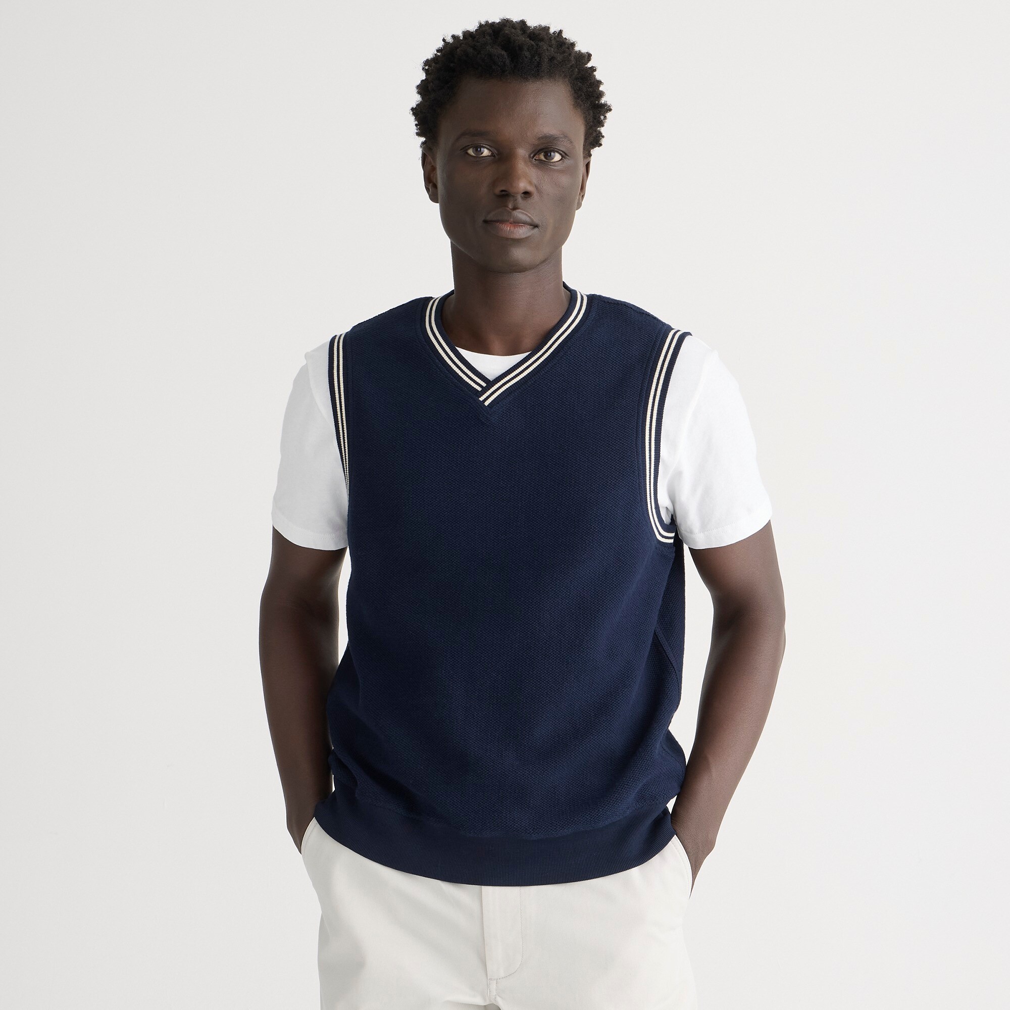 j crew slim v neck