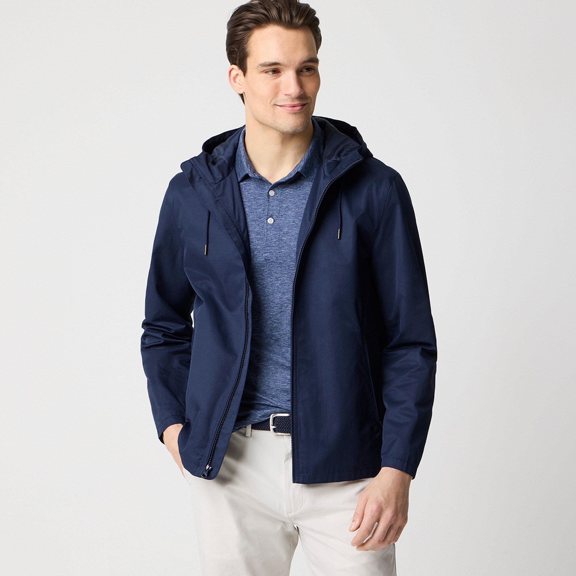 mens Lightweight hooded jacket