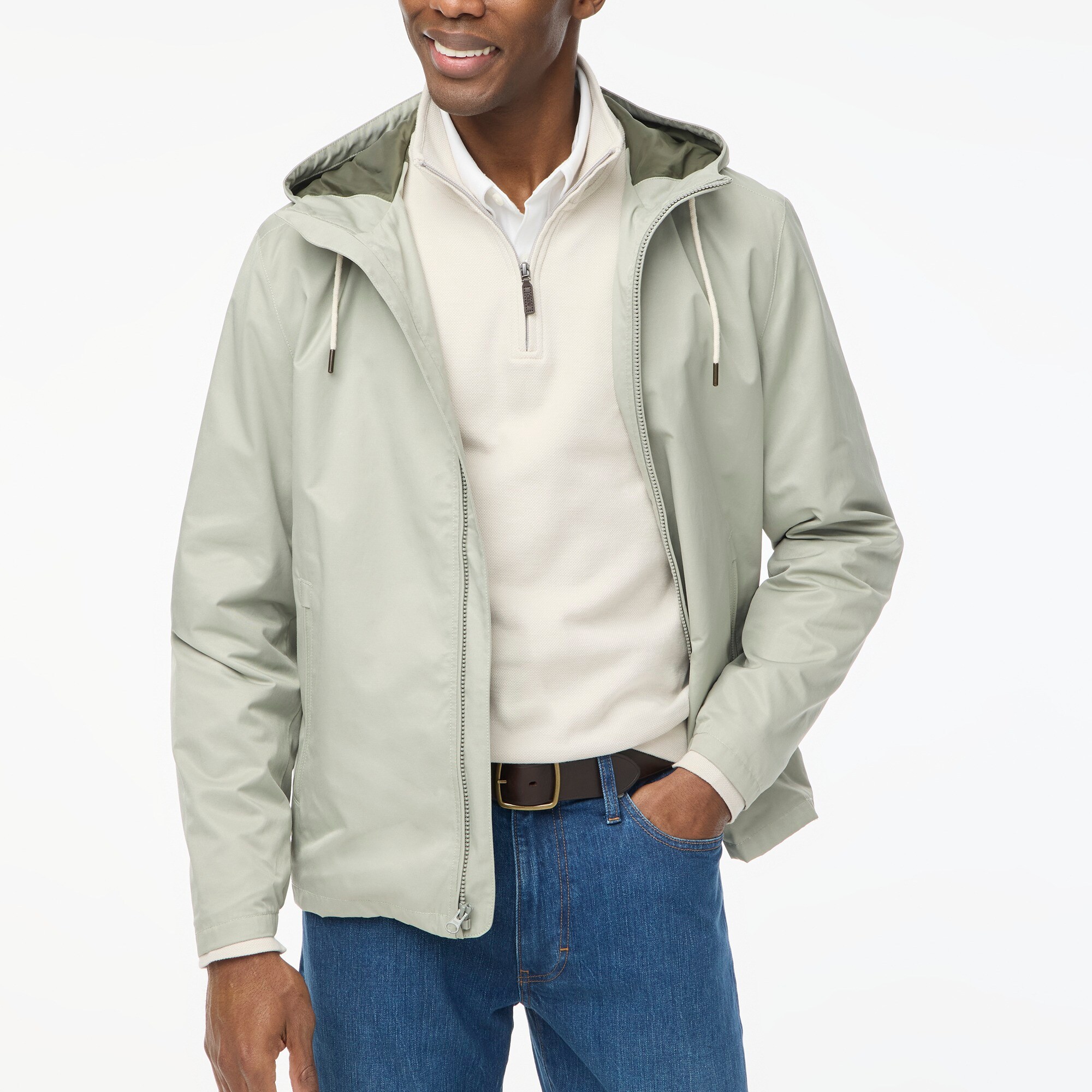 Lightweight hooded jacket
