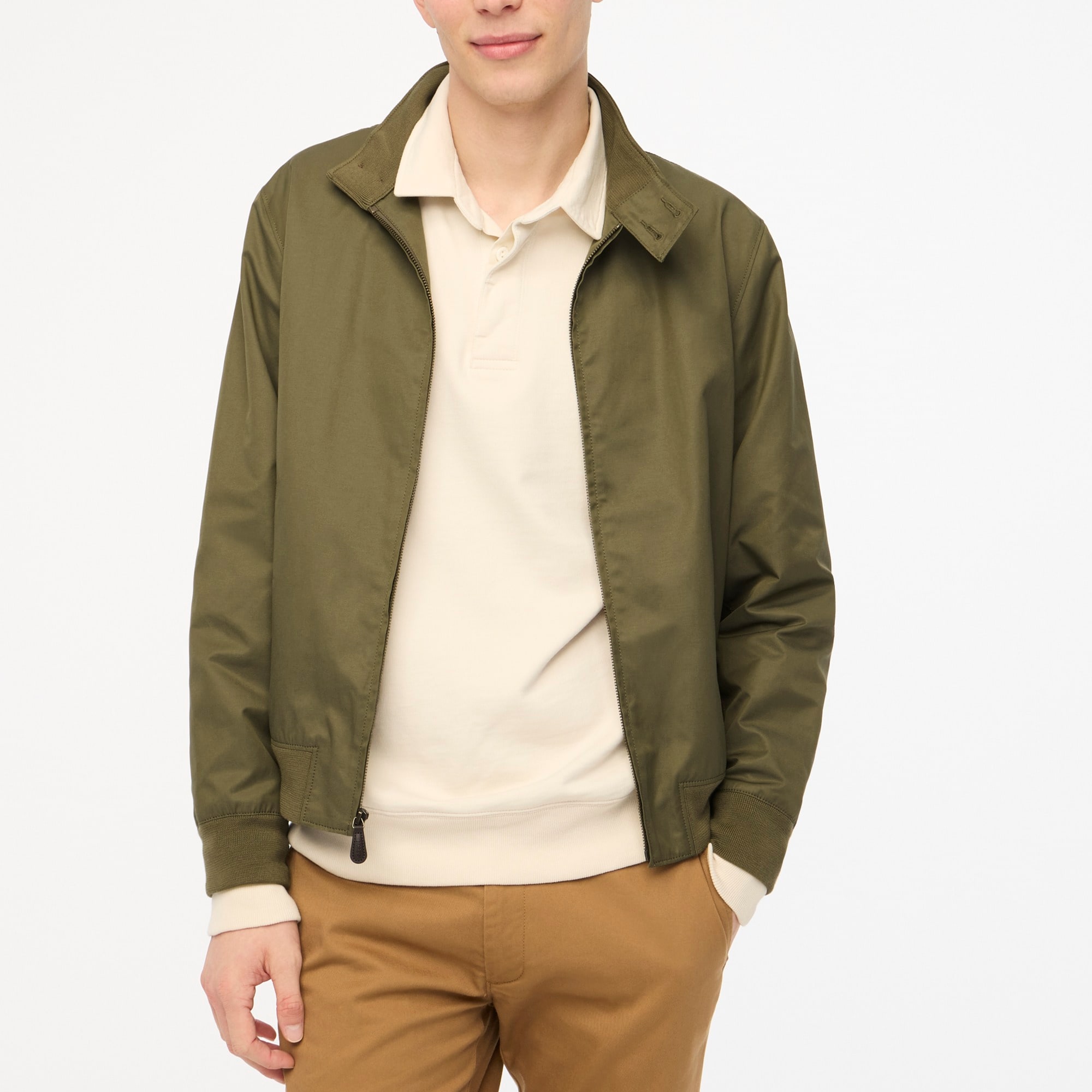factory: lightweight cotton-blend jacket for men