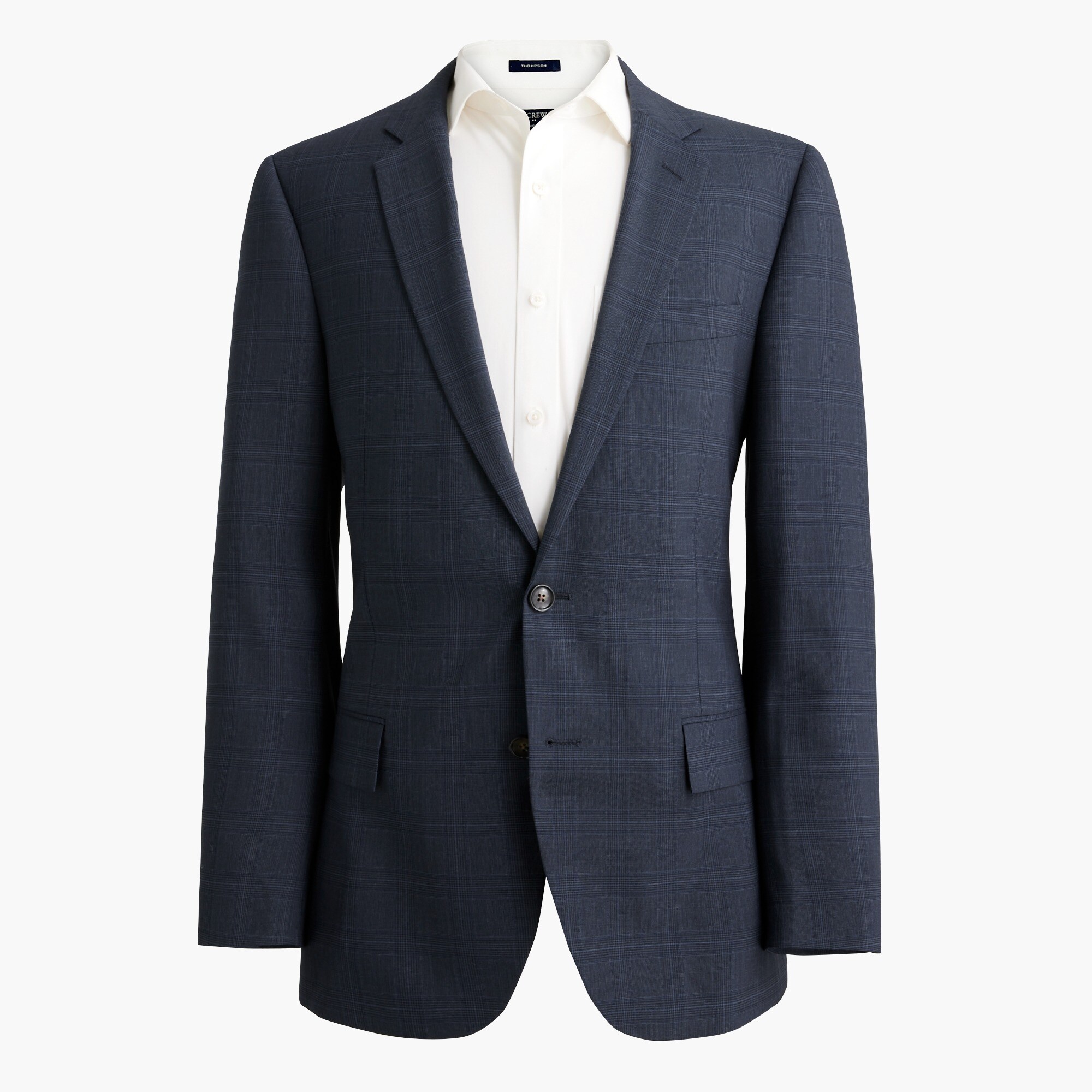 mens Plaid wool-blend suit jacket