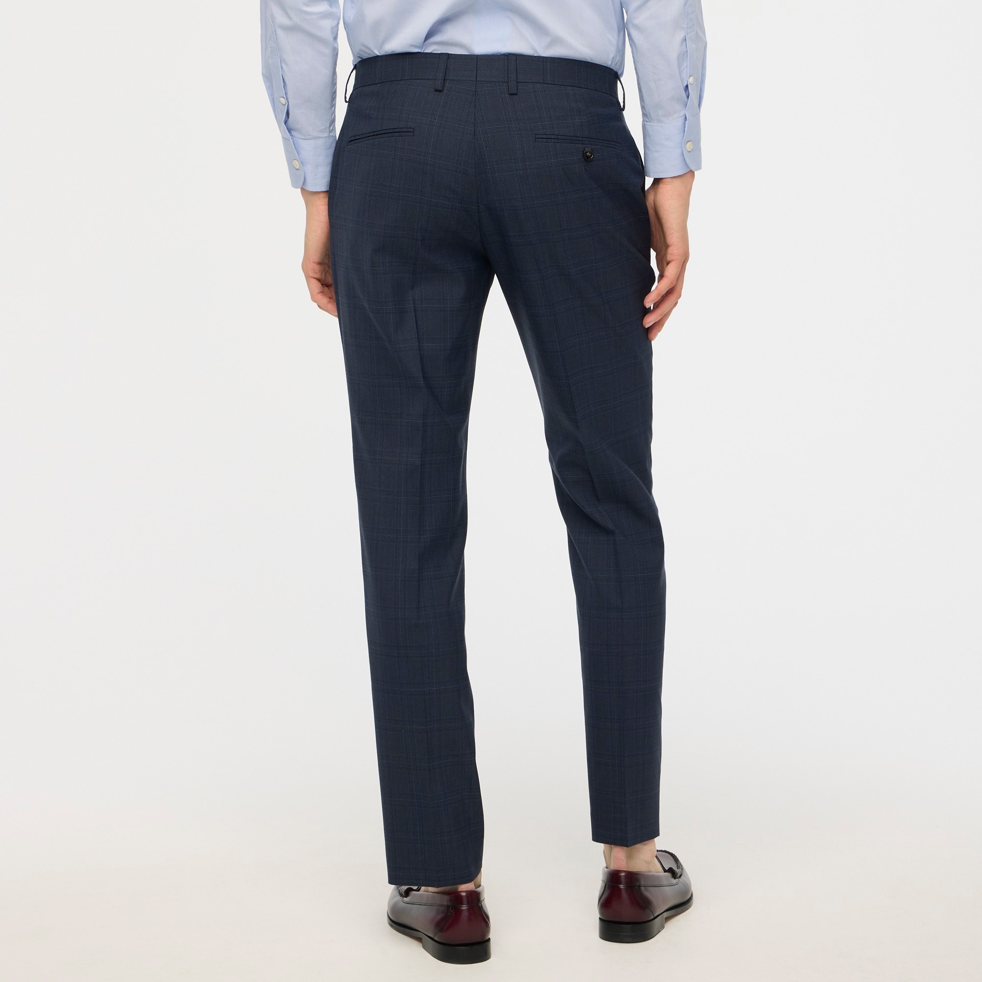 Slim-fit Thompson plaid suit pant