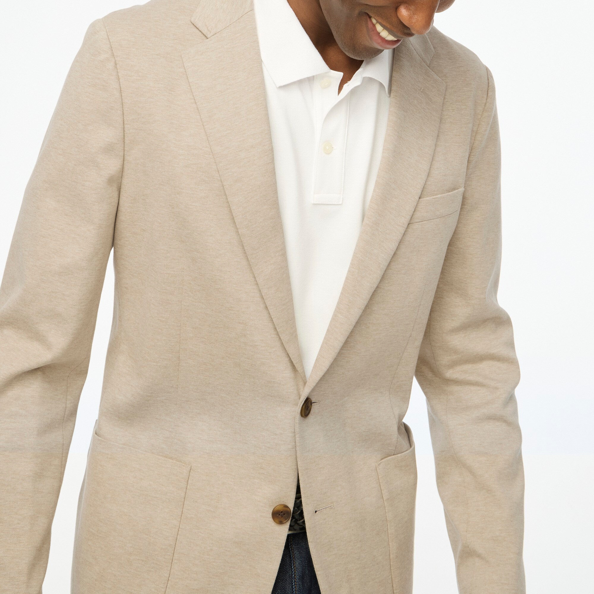 Slim-fit Thompson knit blazer