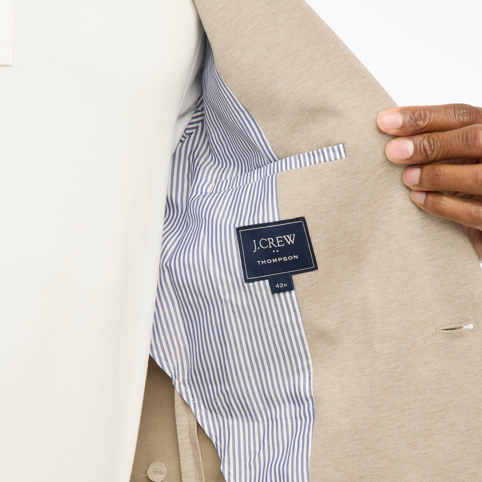 Slim-fit Thompson knit blazer