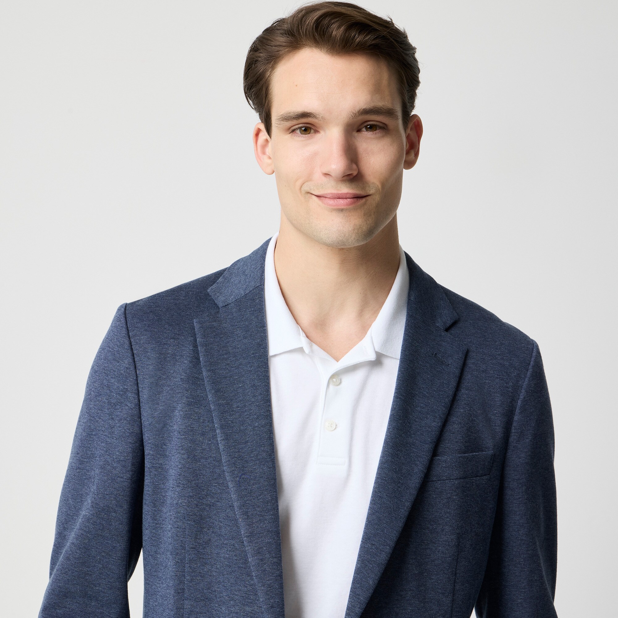 Slim-fit Thompson knit blazer