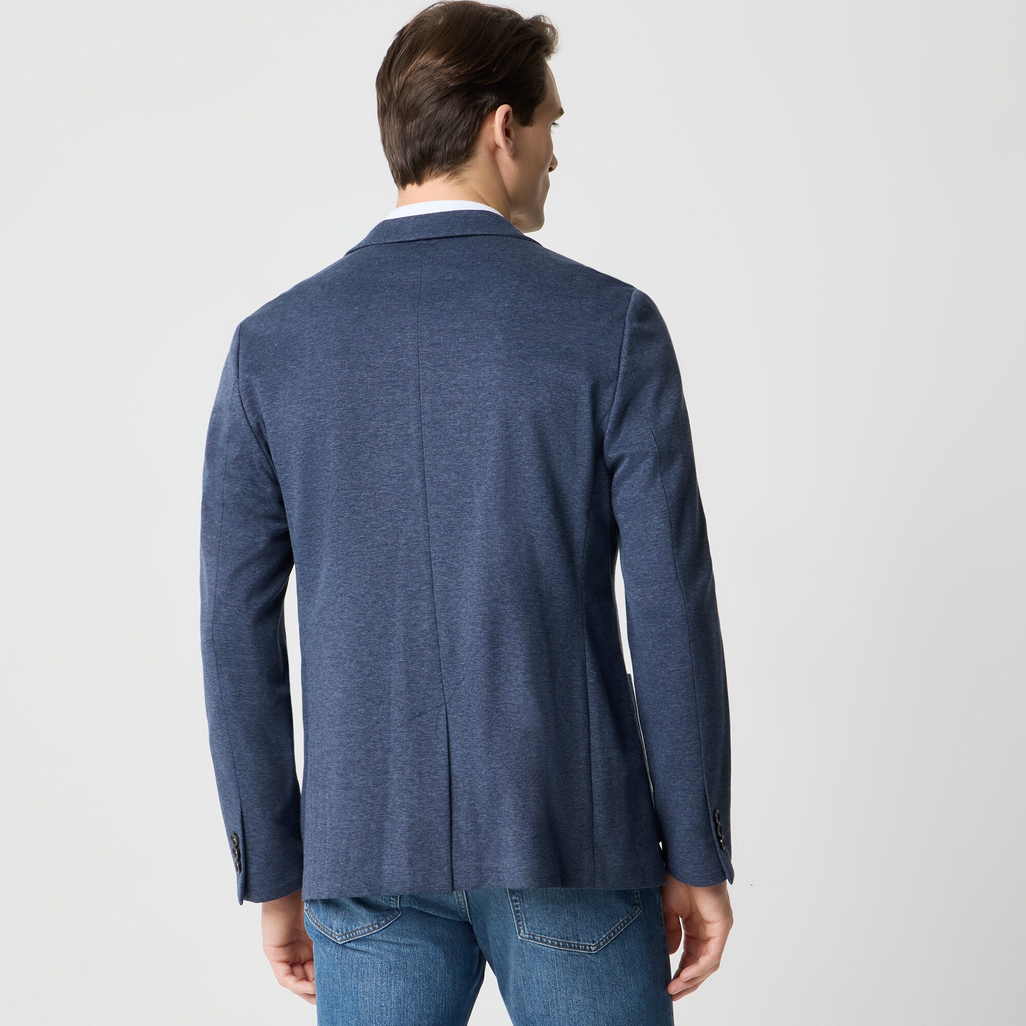 Slim-fit Thompson knit blazer
