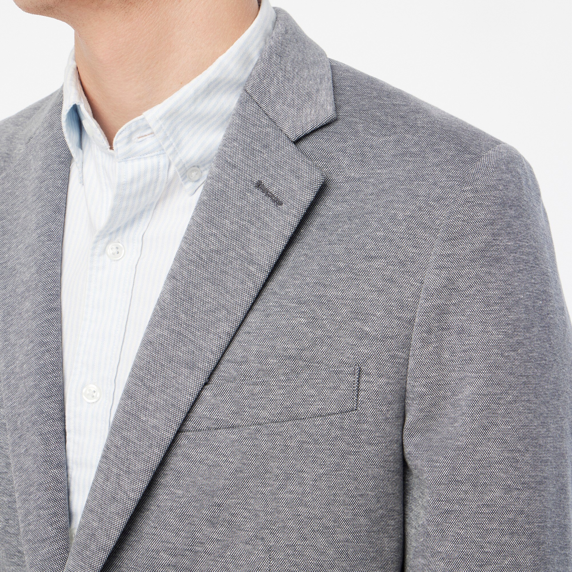 Slim-fit Thompson knit blazer
