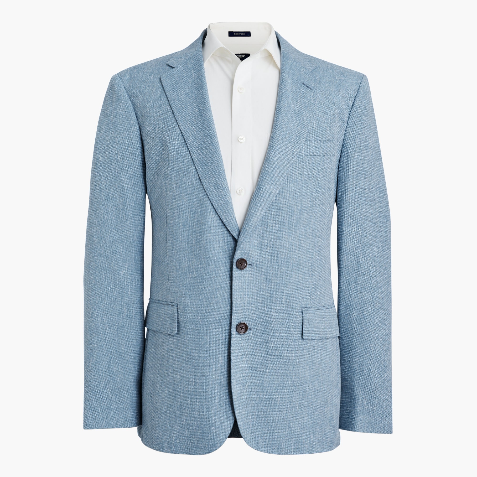 Textured slim-fit Thompson suit jacket