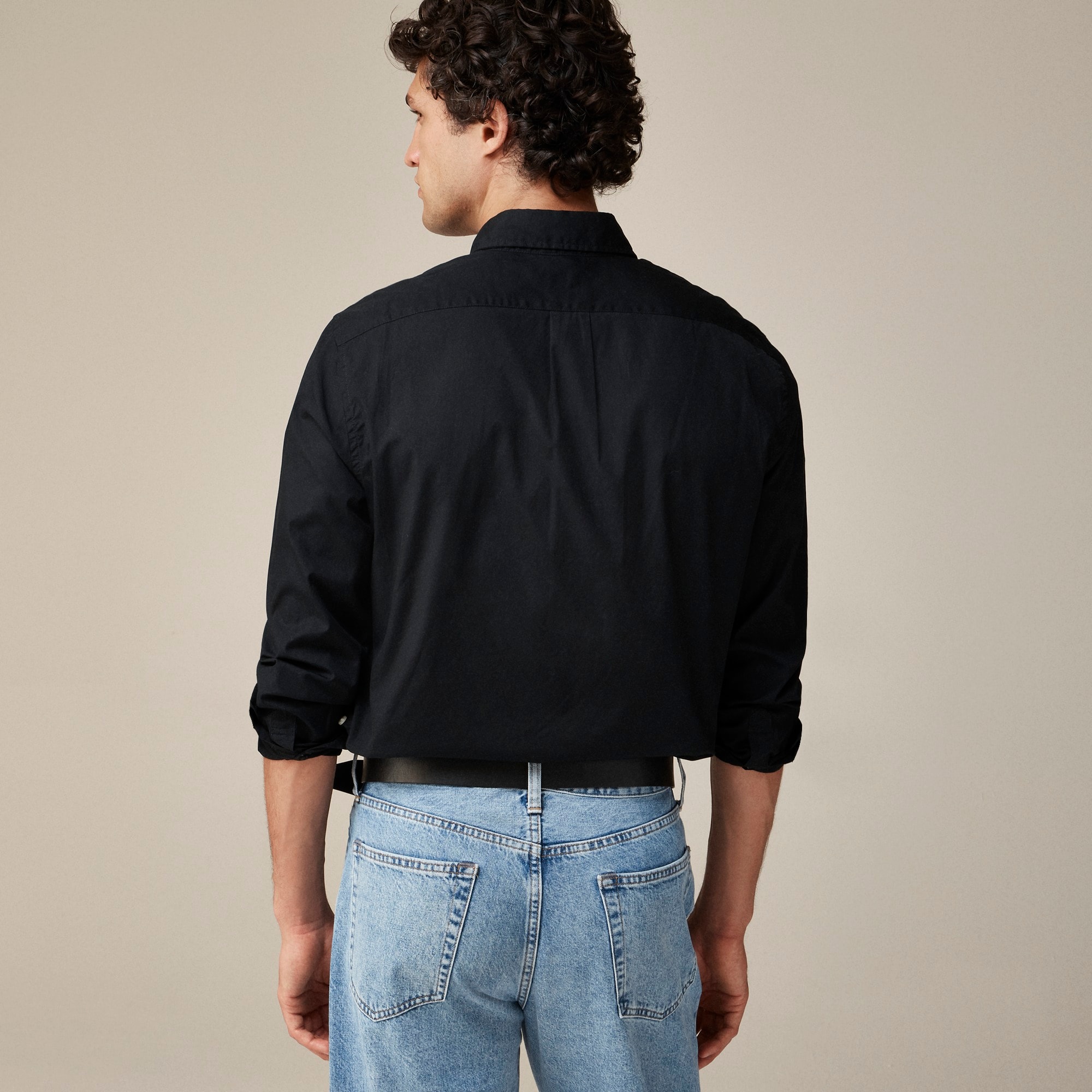 Secret Wash cotton poplin shirt