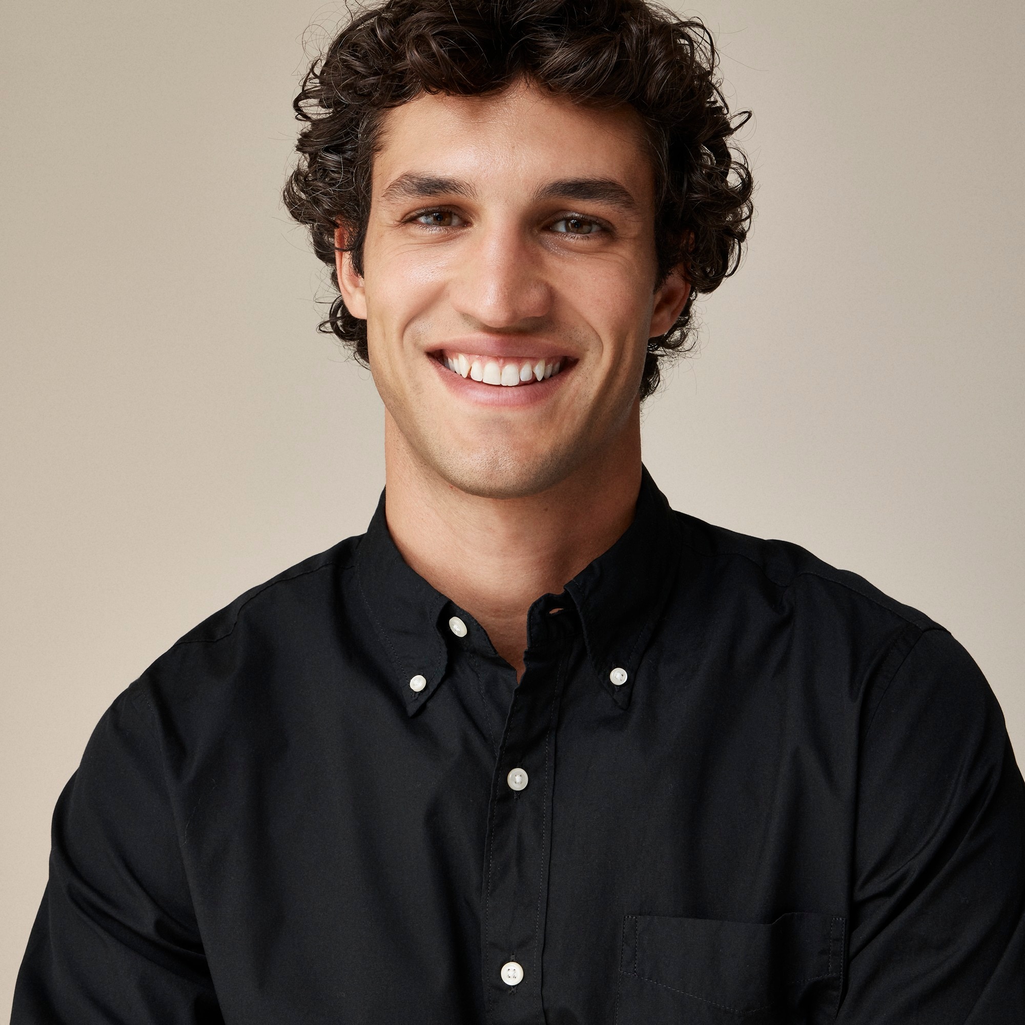 Secret Wash cotton poplin shirt