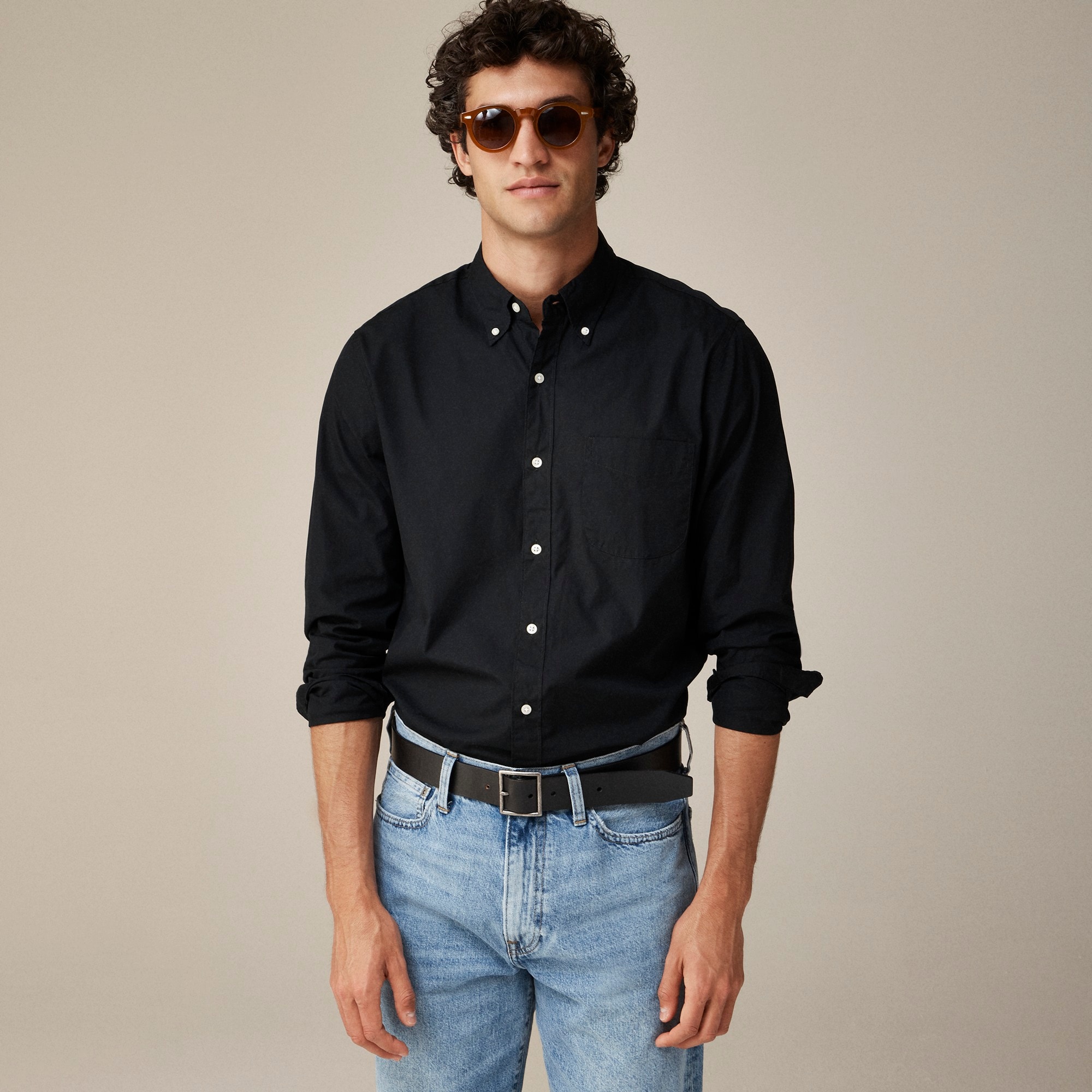  Slim Secret Wash cotton poplin shirt