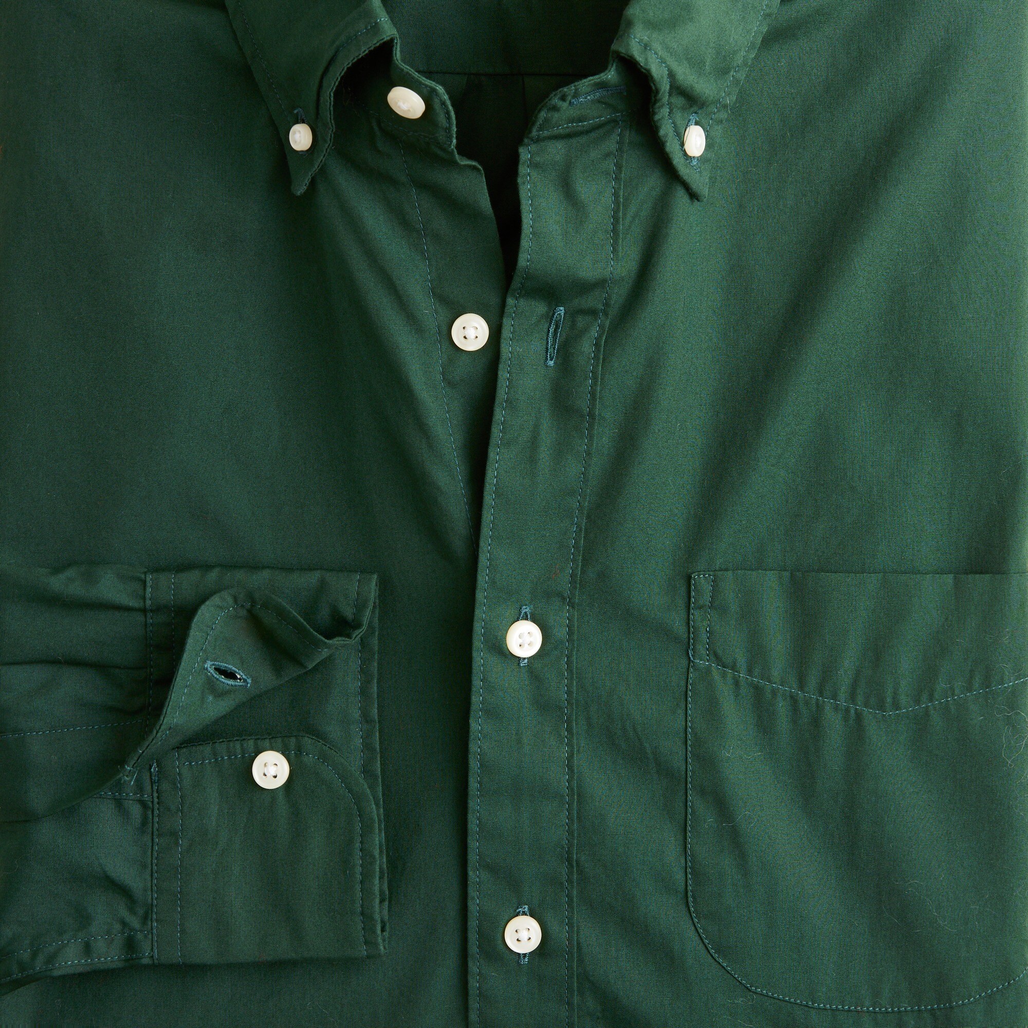 Secret Wash cotton poplin shirt