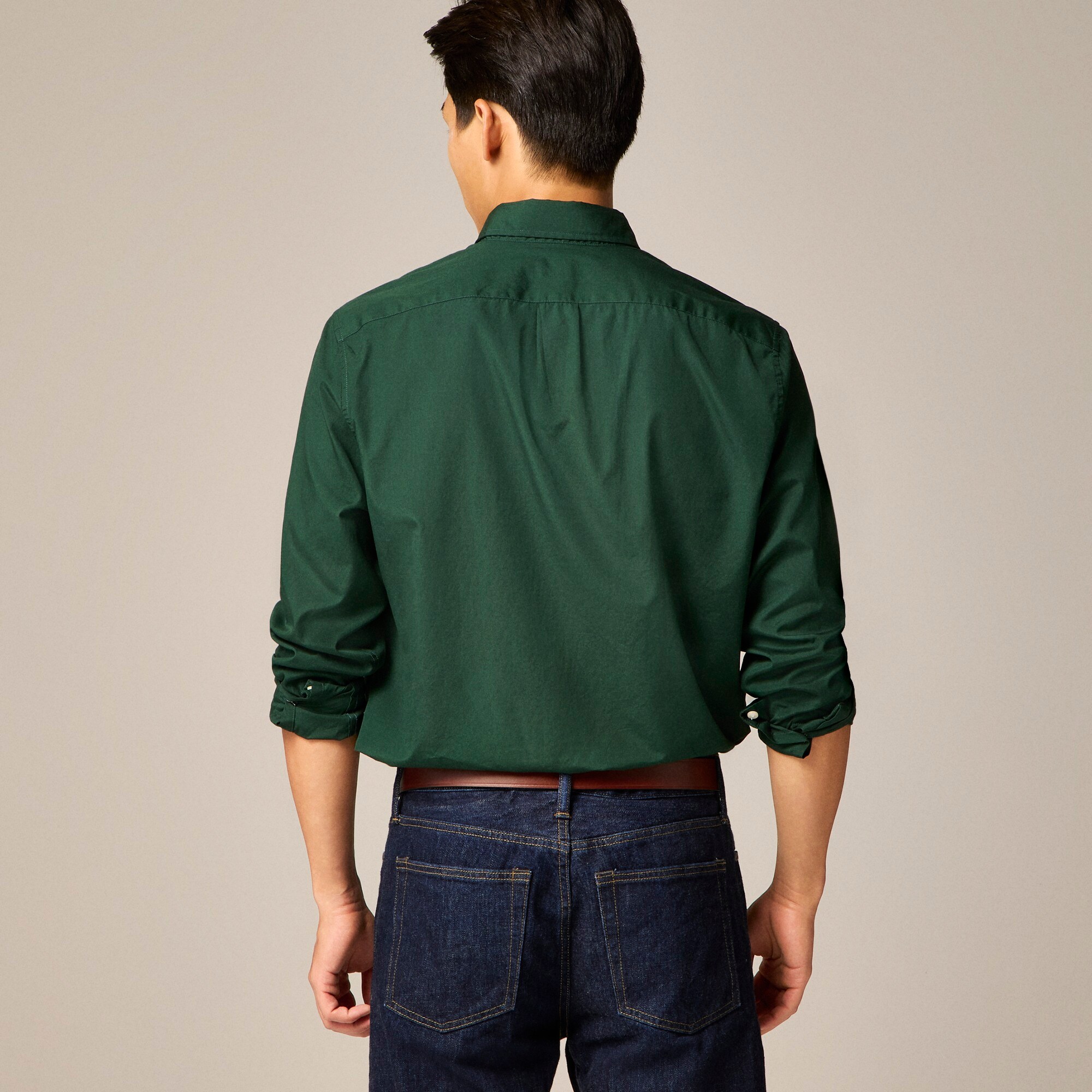 Secret Wash cotton poplin shirt
