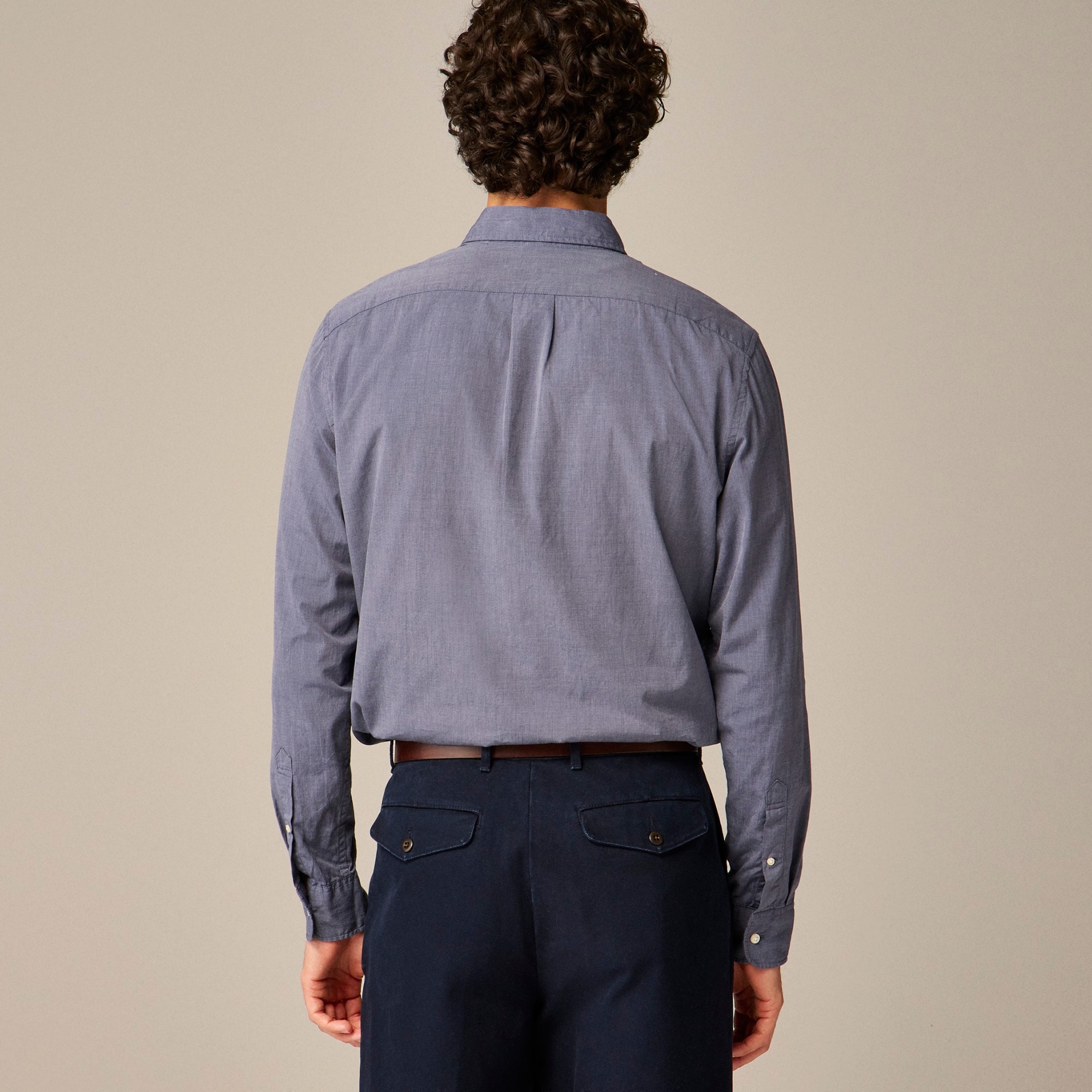 Secret Wash cotton poplin shirt