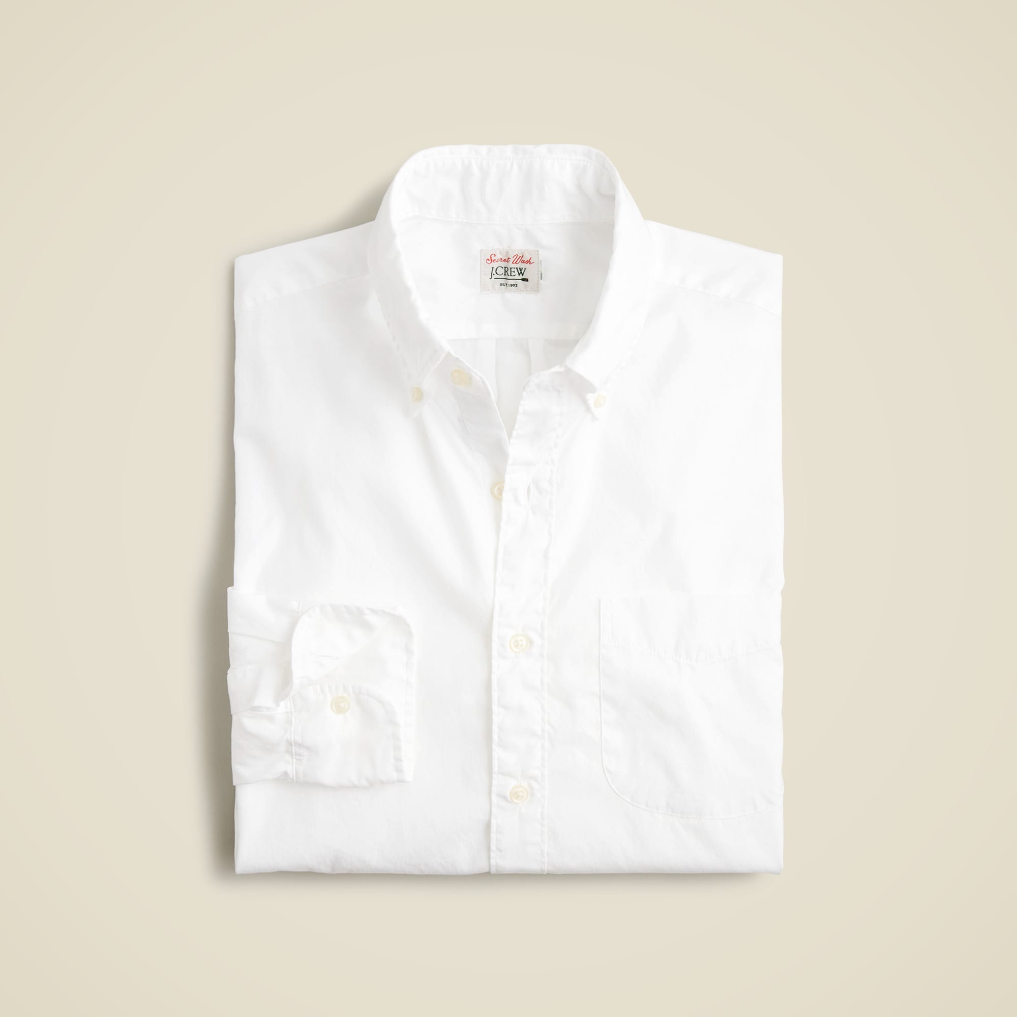 Secret Wash cotton poplin shirt