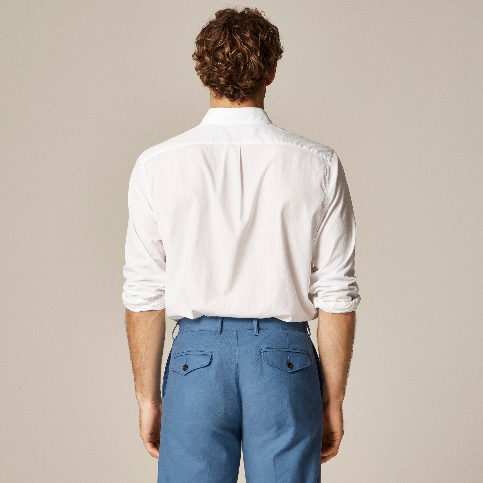 Secret Wash cotton poplin shirt