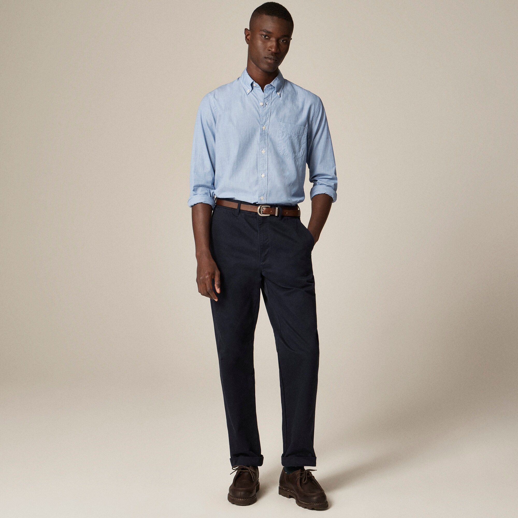 Secret Wash cotton poplin shirt