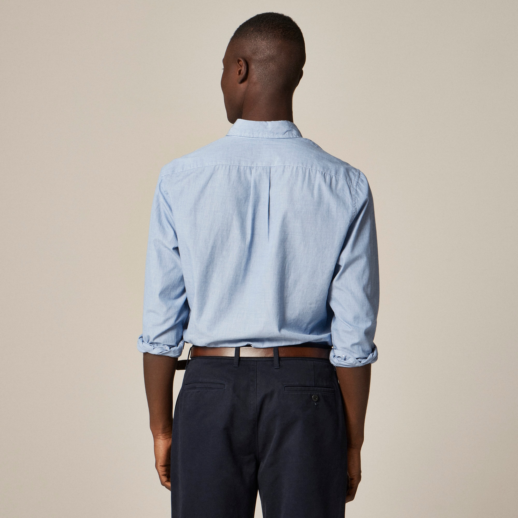 Secret Wash cotton poplin shirt