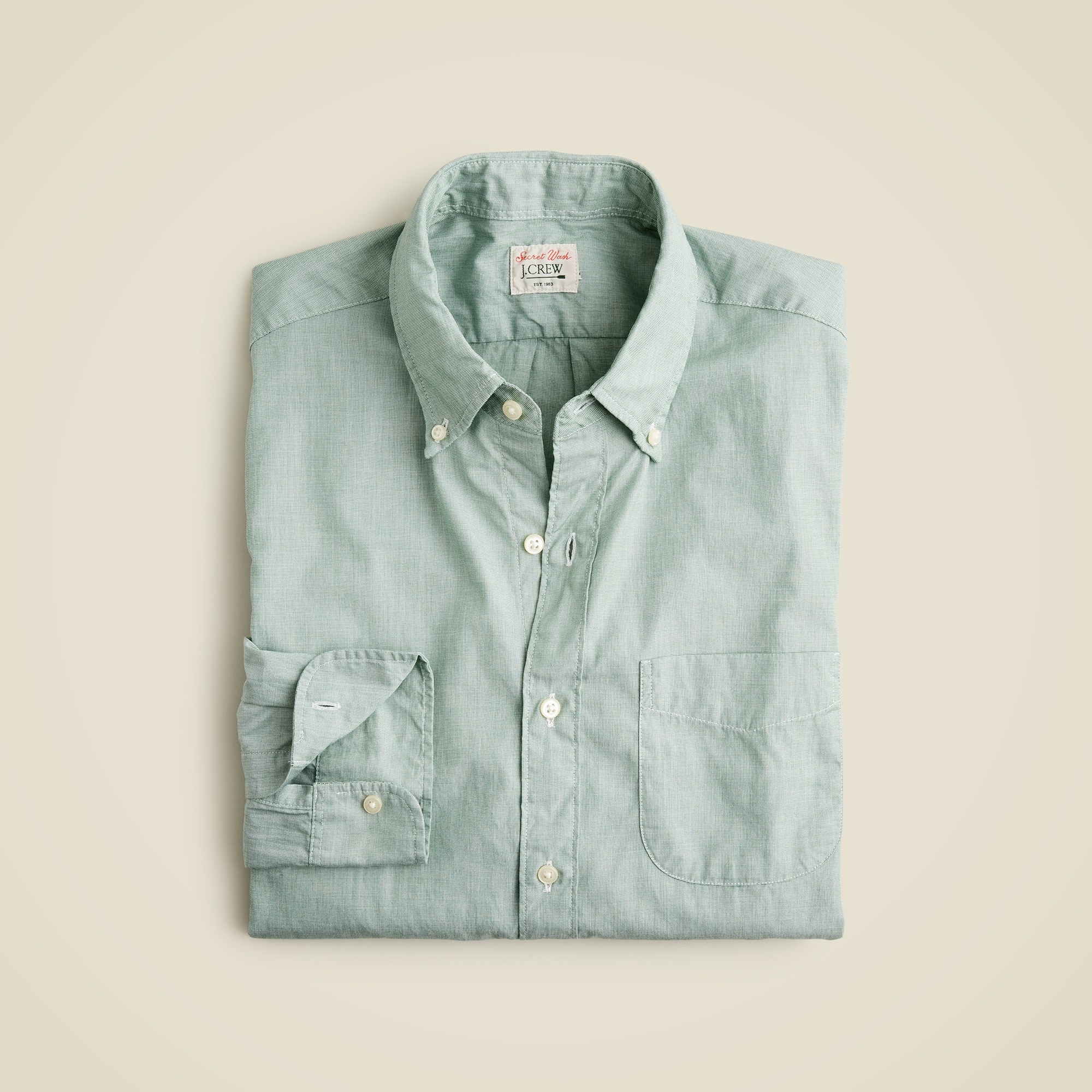 Secret Wash Cotton Poplin Shirt For Men | J.Crew
