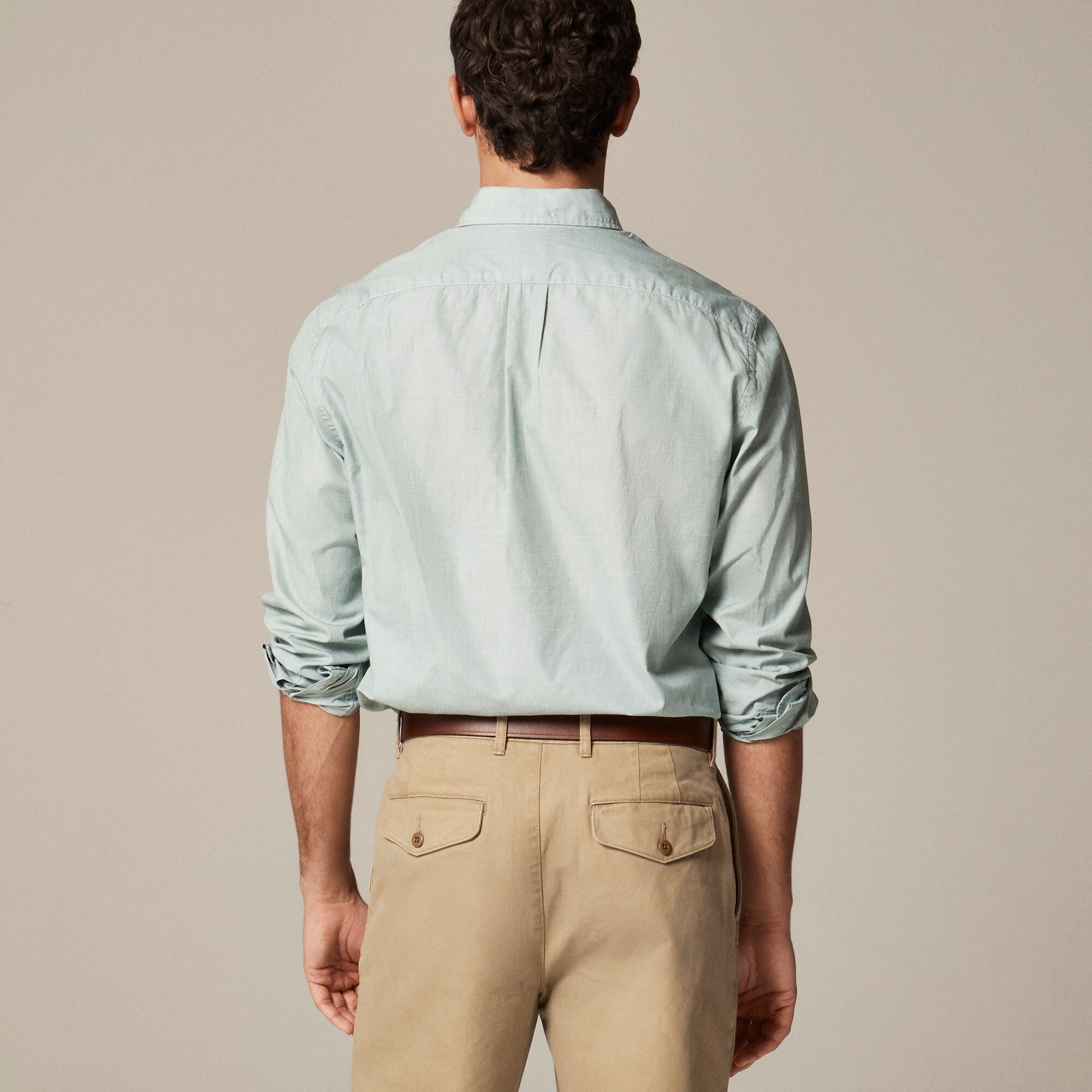 Secret Wash cotton poplin shirt