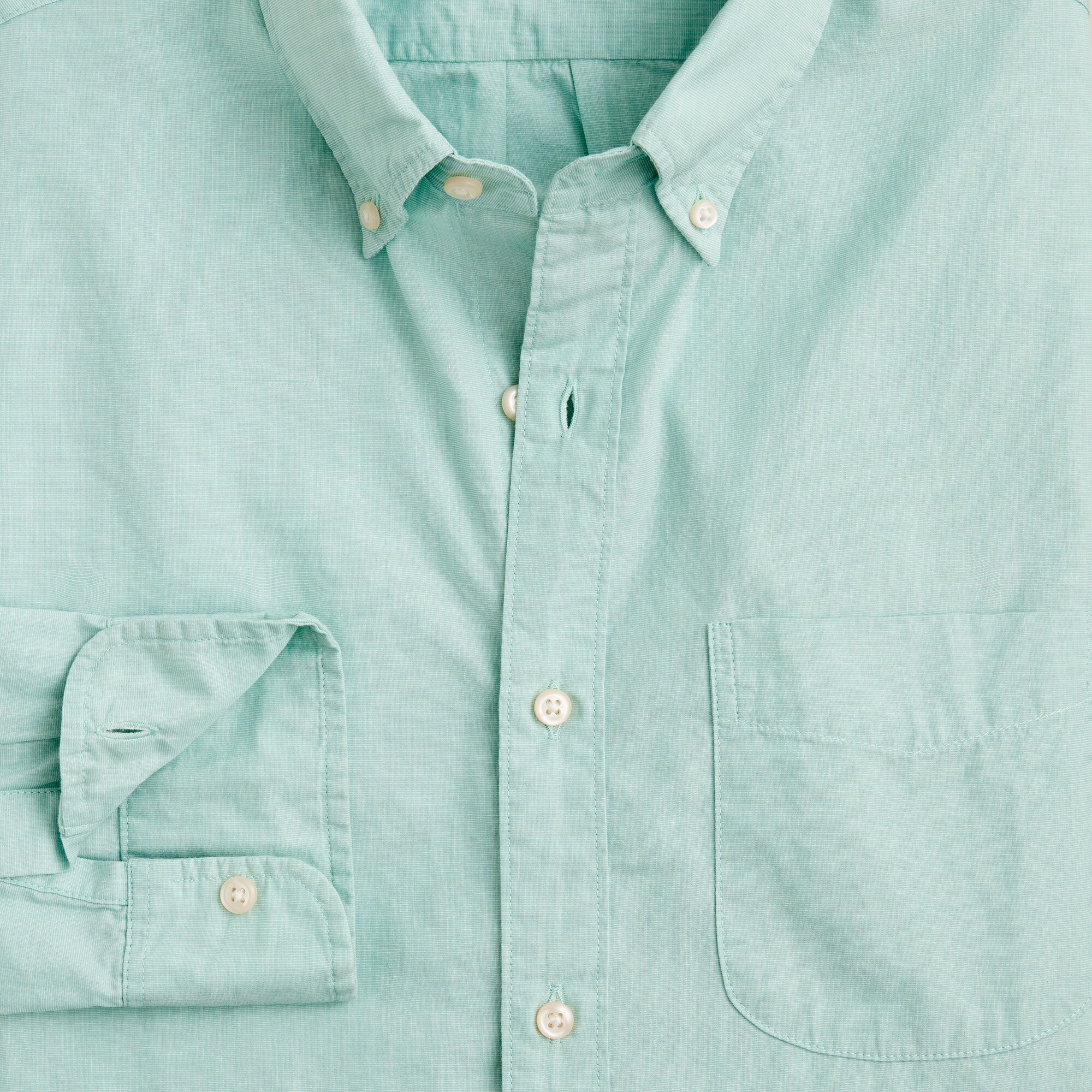 Secret Wash cotton poplin shirt