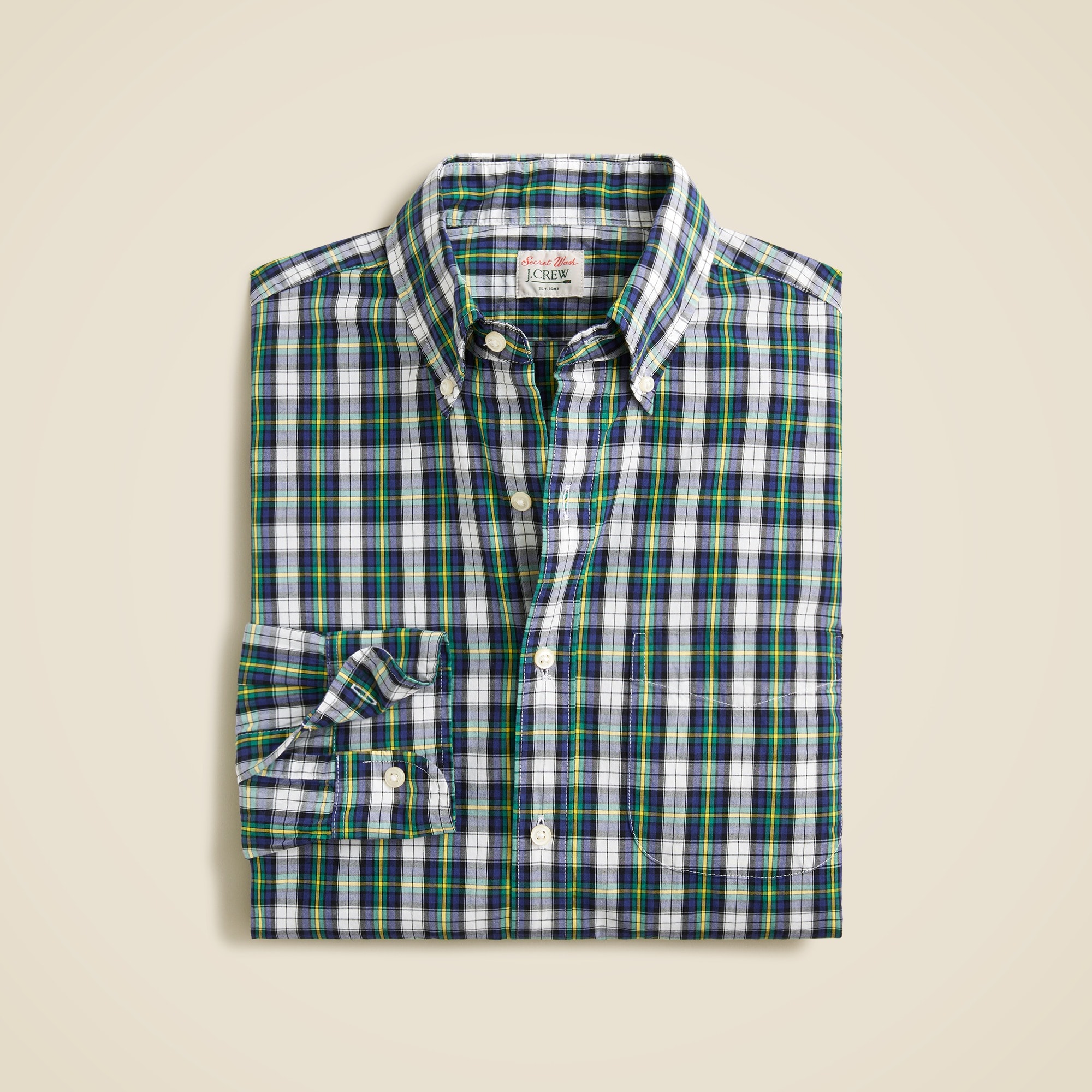 Tall Secret Wash cotton poplin shirt