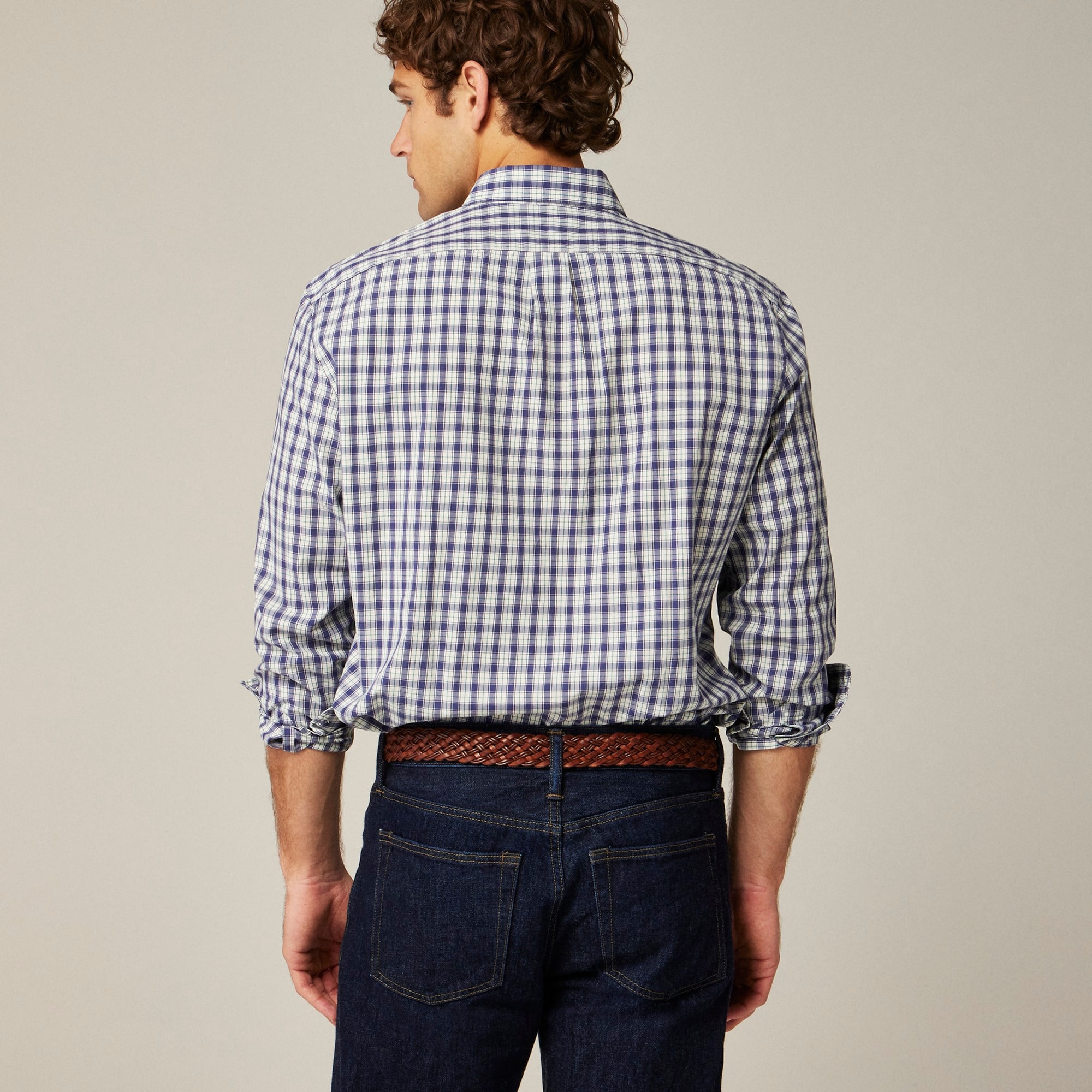 Tall Secret Wash cotton poplin shirt