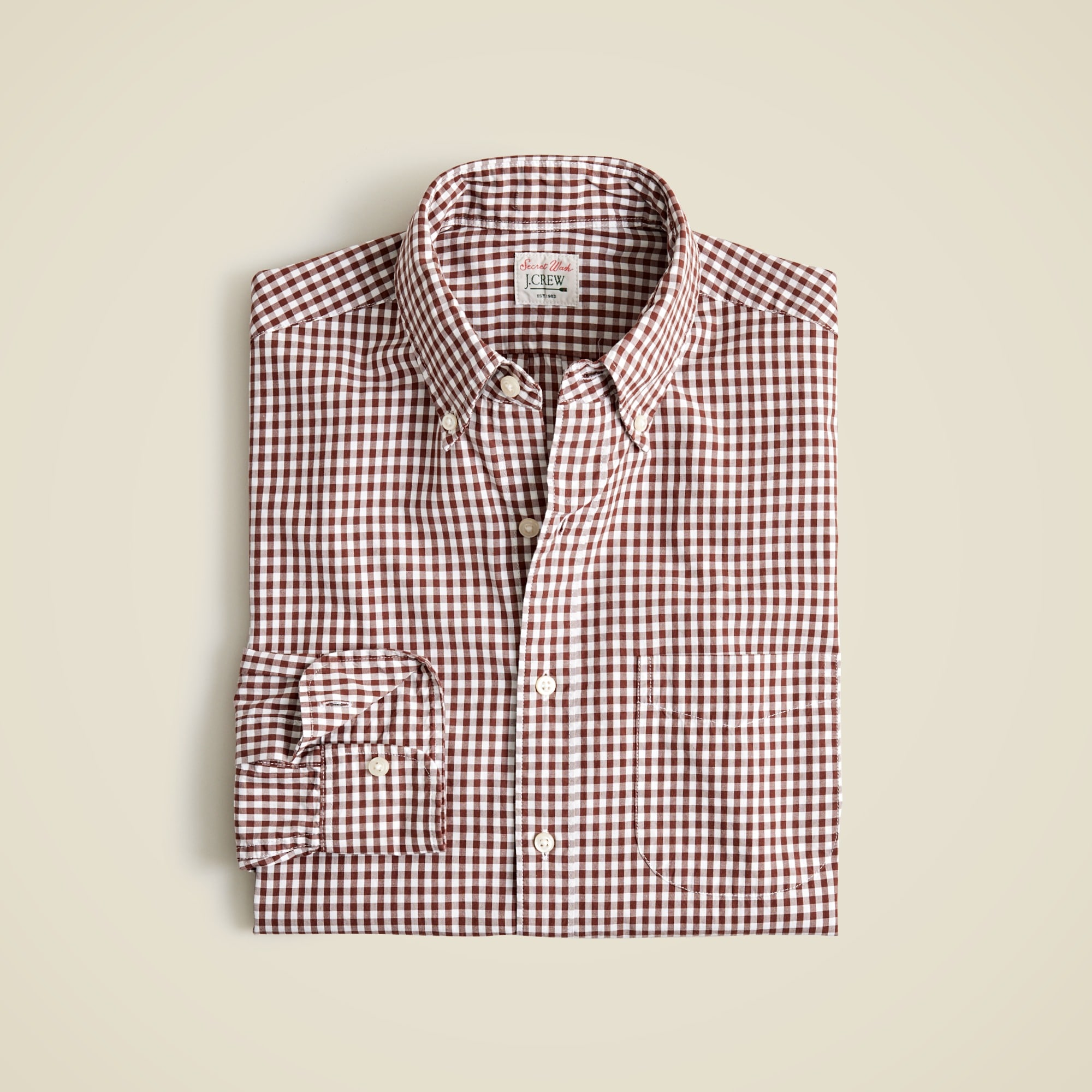 mens Secret Wash cotton poplin shirt