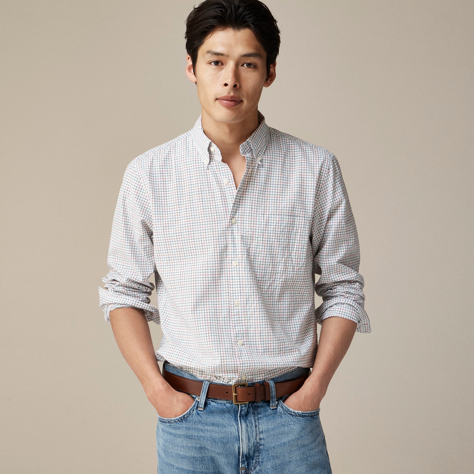  Secret Wash cotton poplin shirt