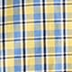 Slim Secret Wash cotton poplin shirt in print TERRY YELLOW BLUE