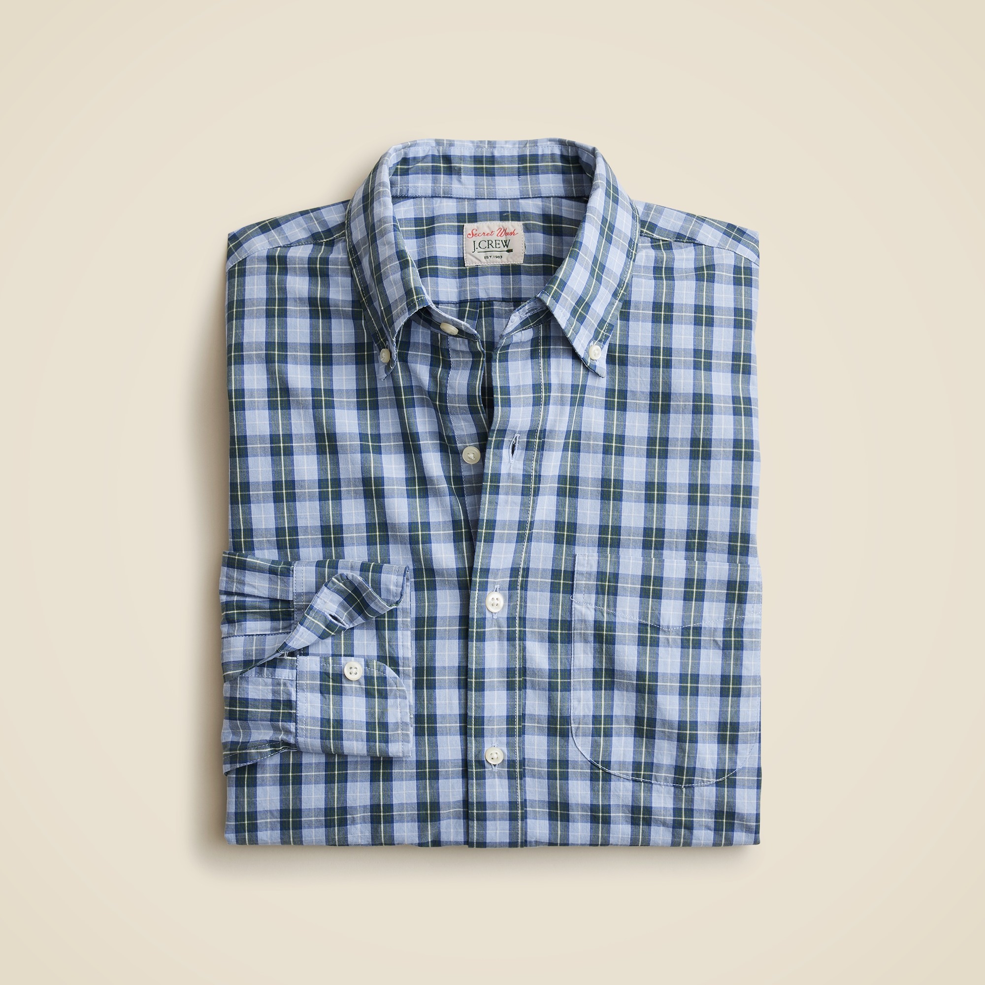クリーニング済　CottonPoplinNylonTwillPullover Secret Wash Cotton Poplin Shirt For Men | J.Crew