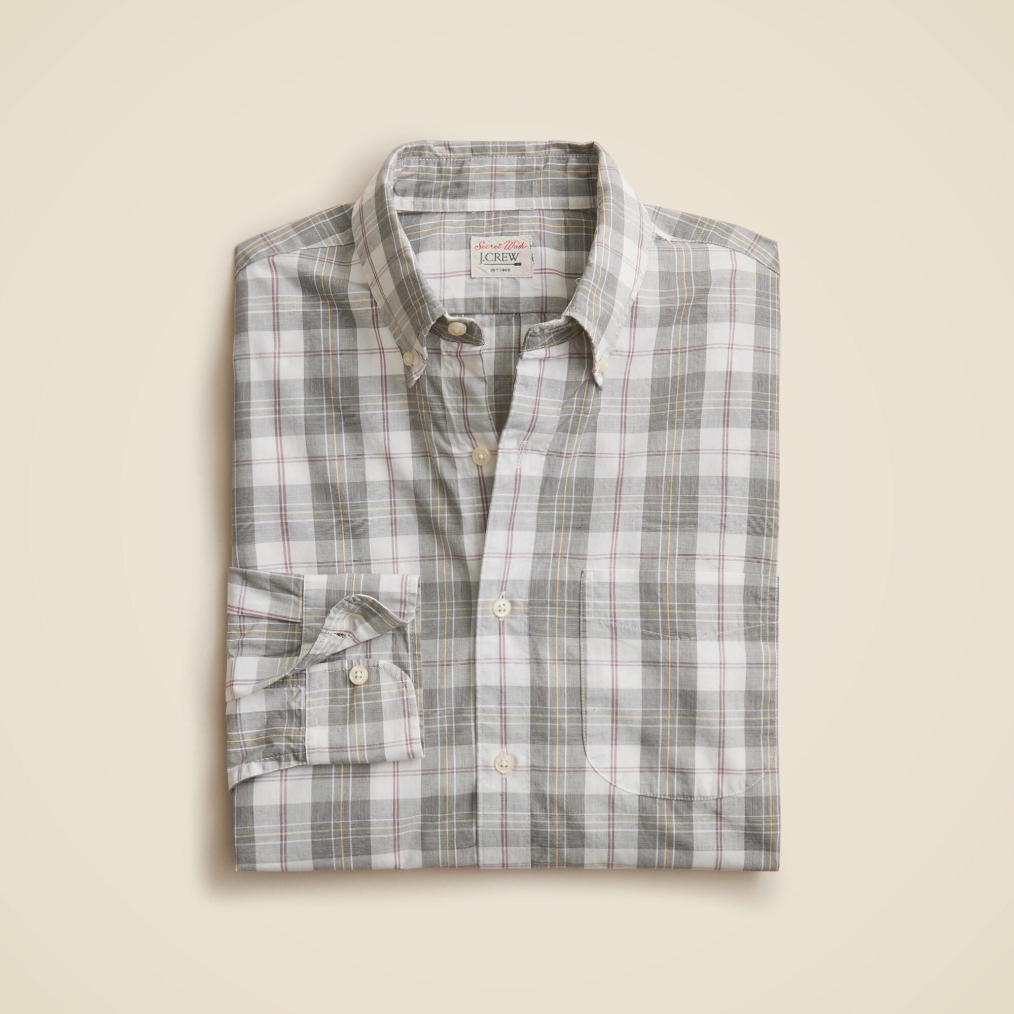 Secret Wash cotton poplin shirt