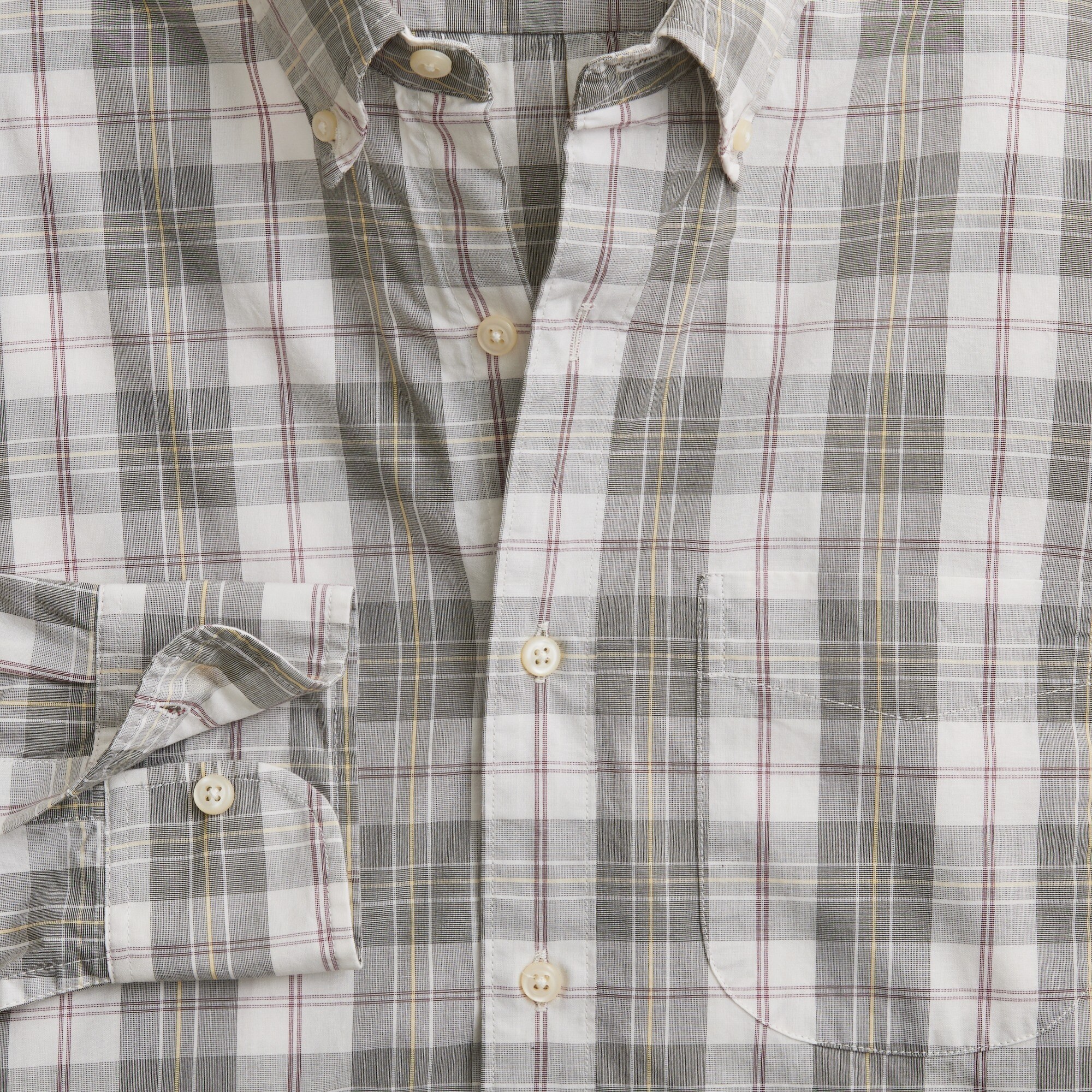 Slim Untucked Secret Wash cotton poplin shirt