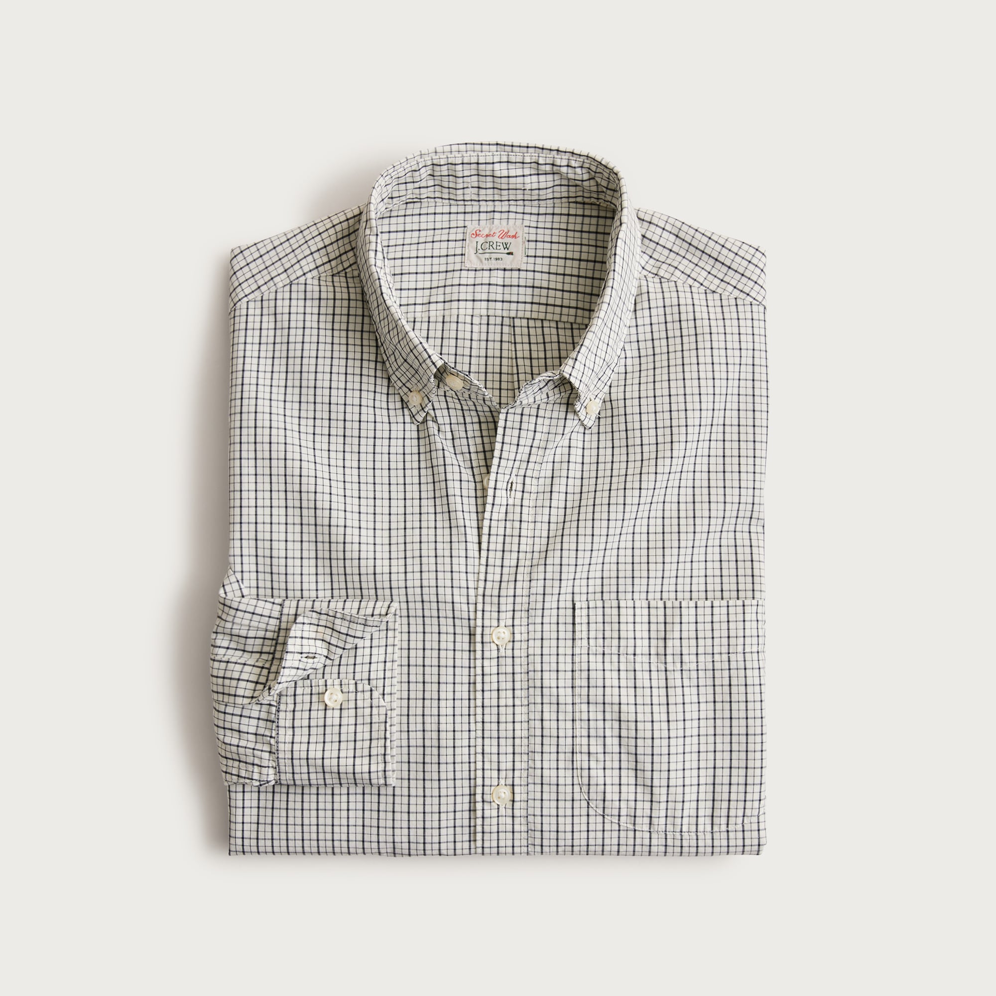 Slim Secret Wash cotton poplin shirt