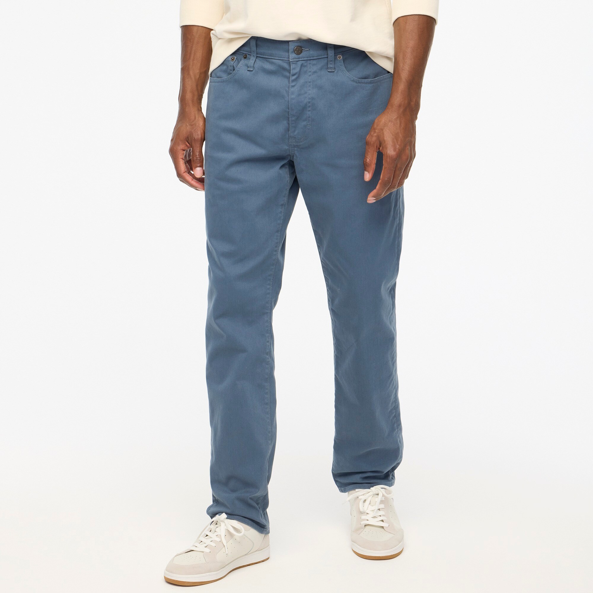  Straight-fit garment-dyed five-pocket pant