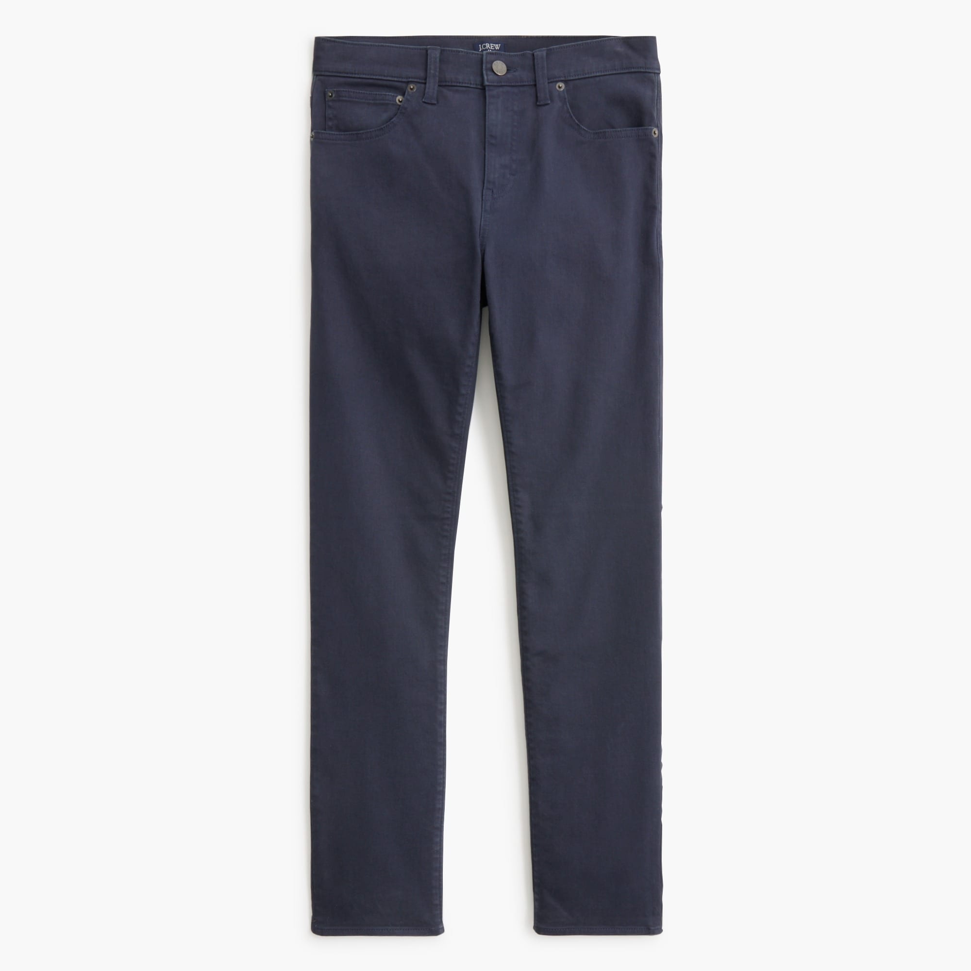 Straight-fit garment-dyed five-pocket pant