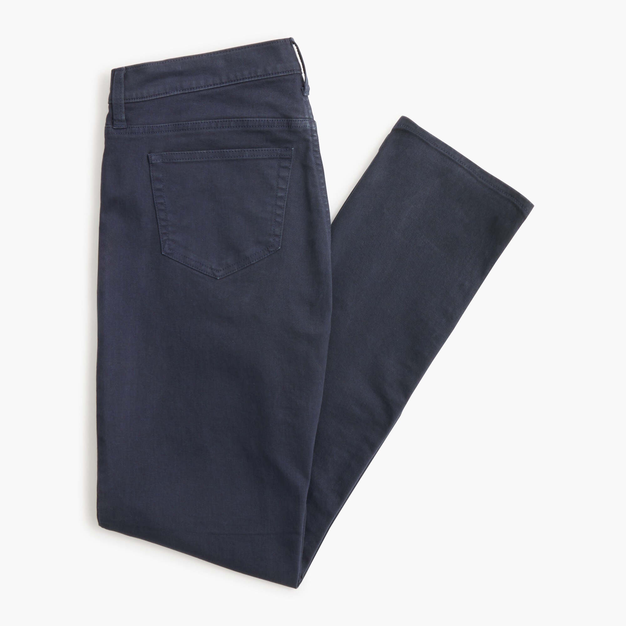 Straight-fit garment-dyed five-pocket pant