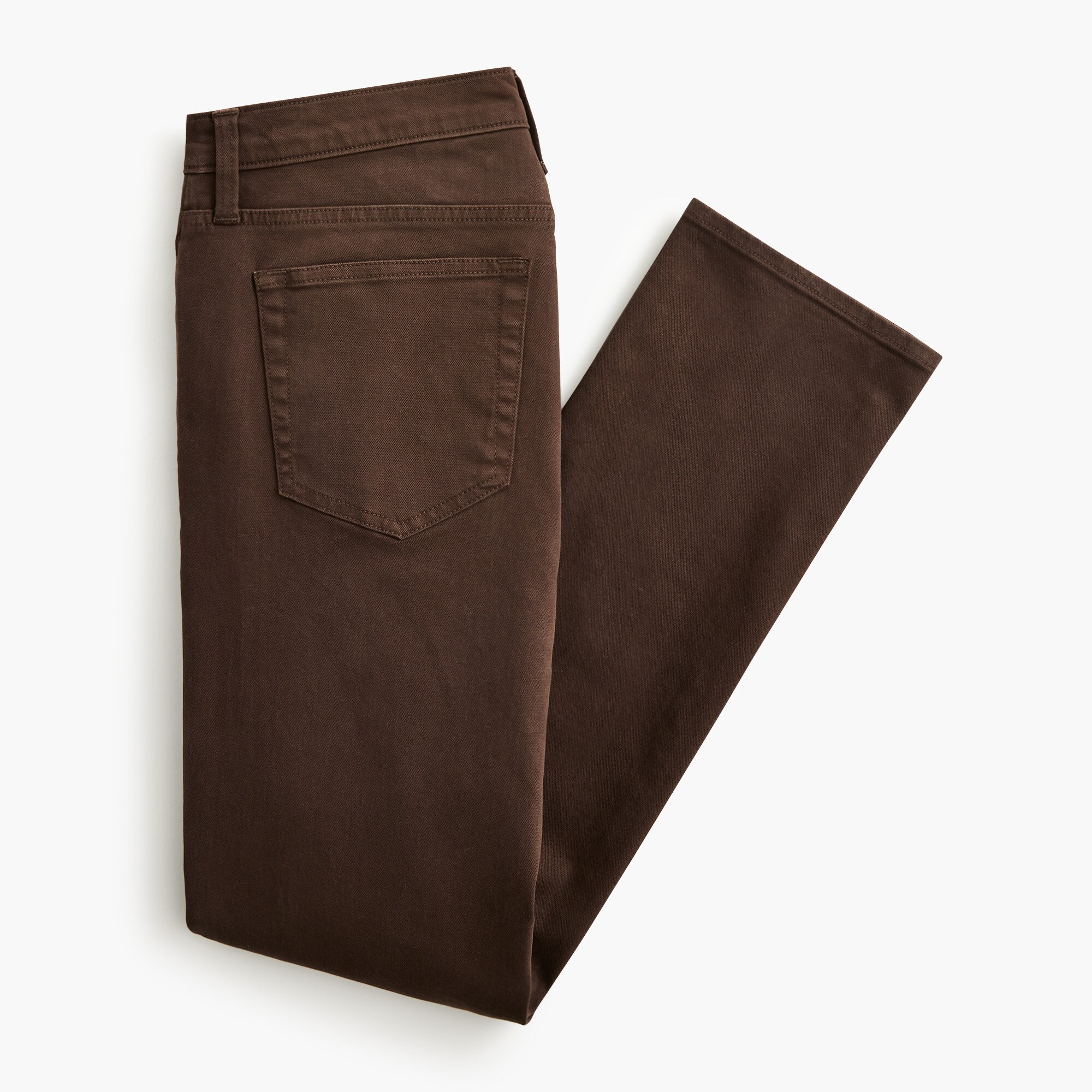 Straight-fit garment-dyed five-pocket jean
