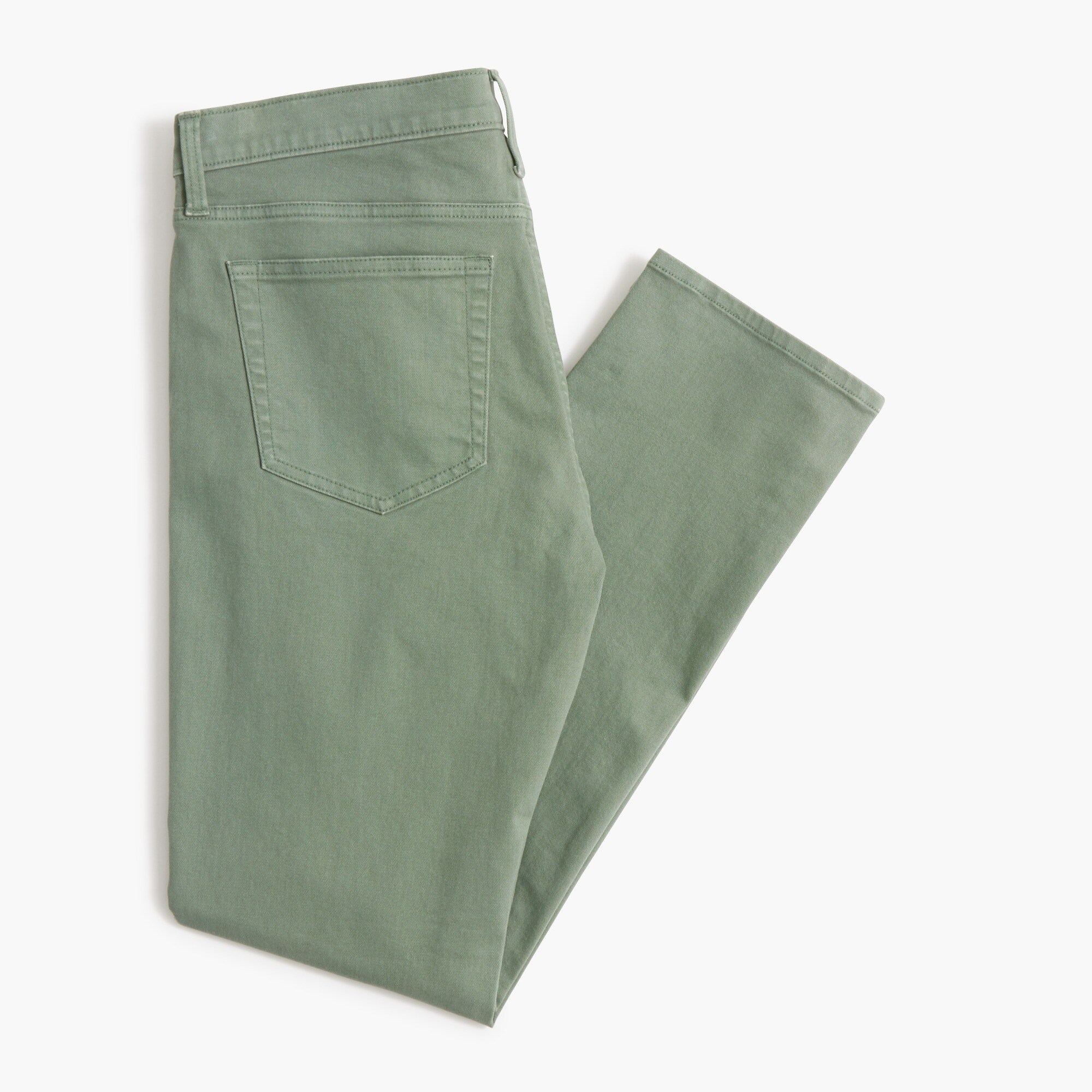 Straight-fit garment-dyed five-pocket pant