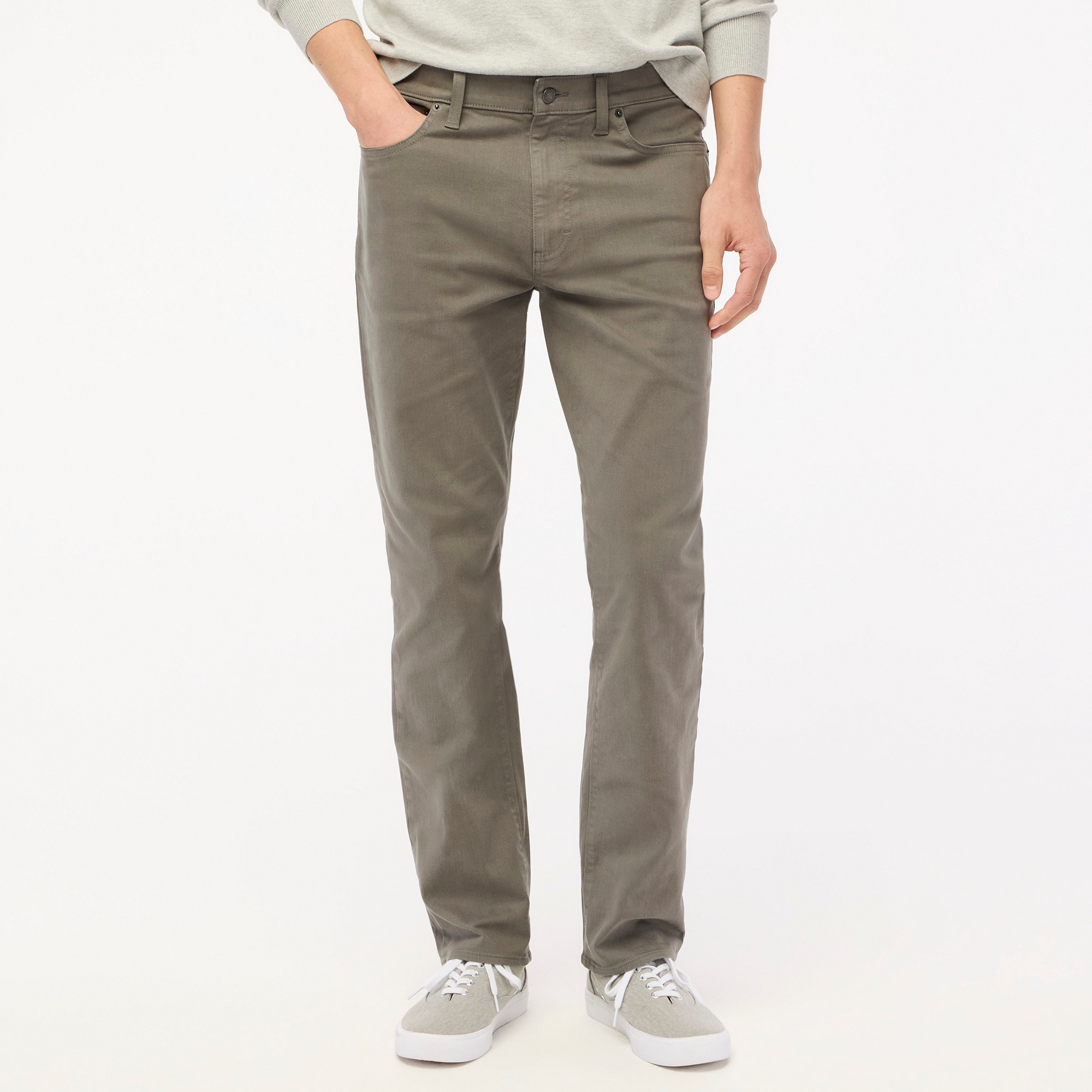 mens Straight-fit garment-dyed five-pocket pant