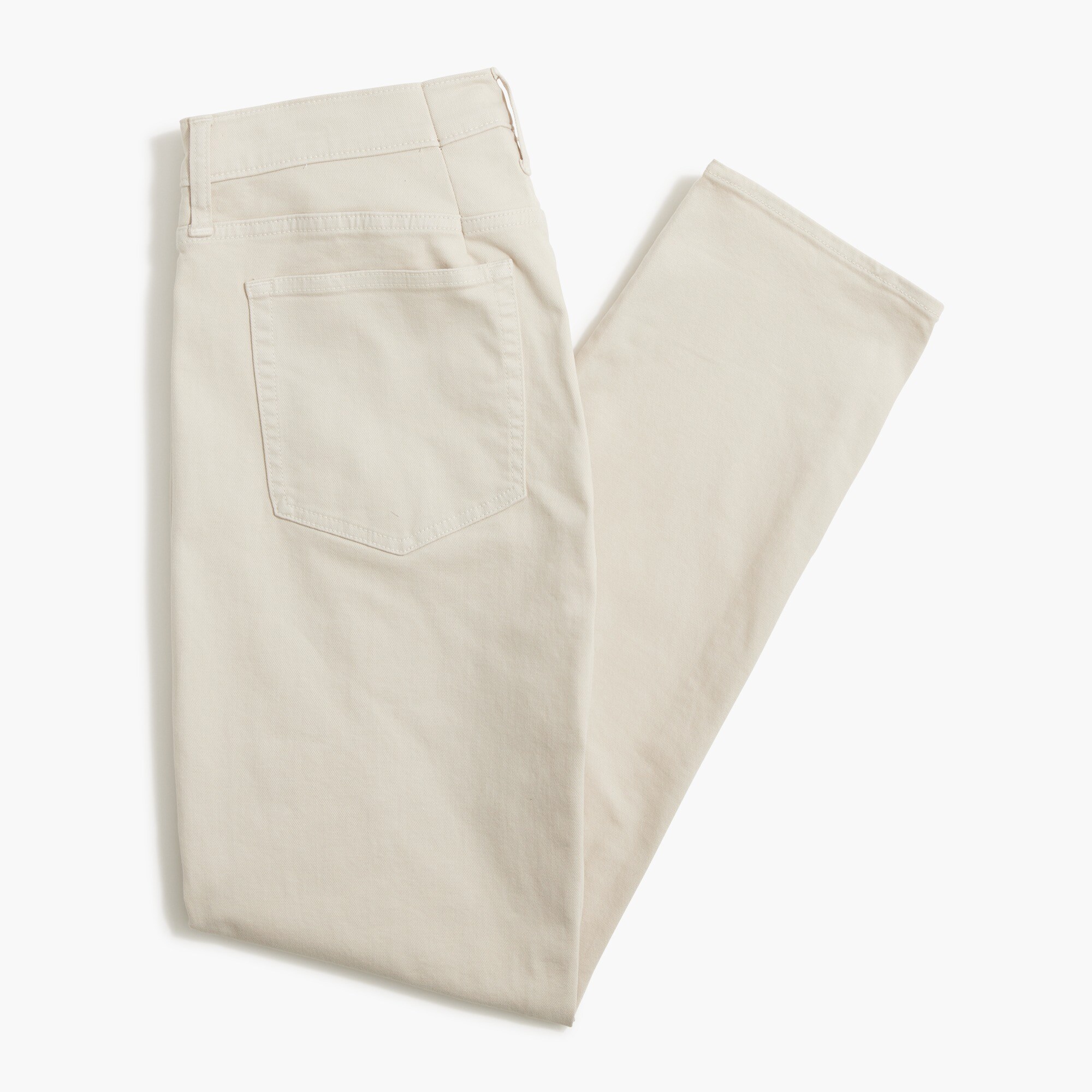 Straight-fit garment-dyed five-pocket pant