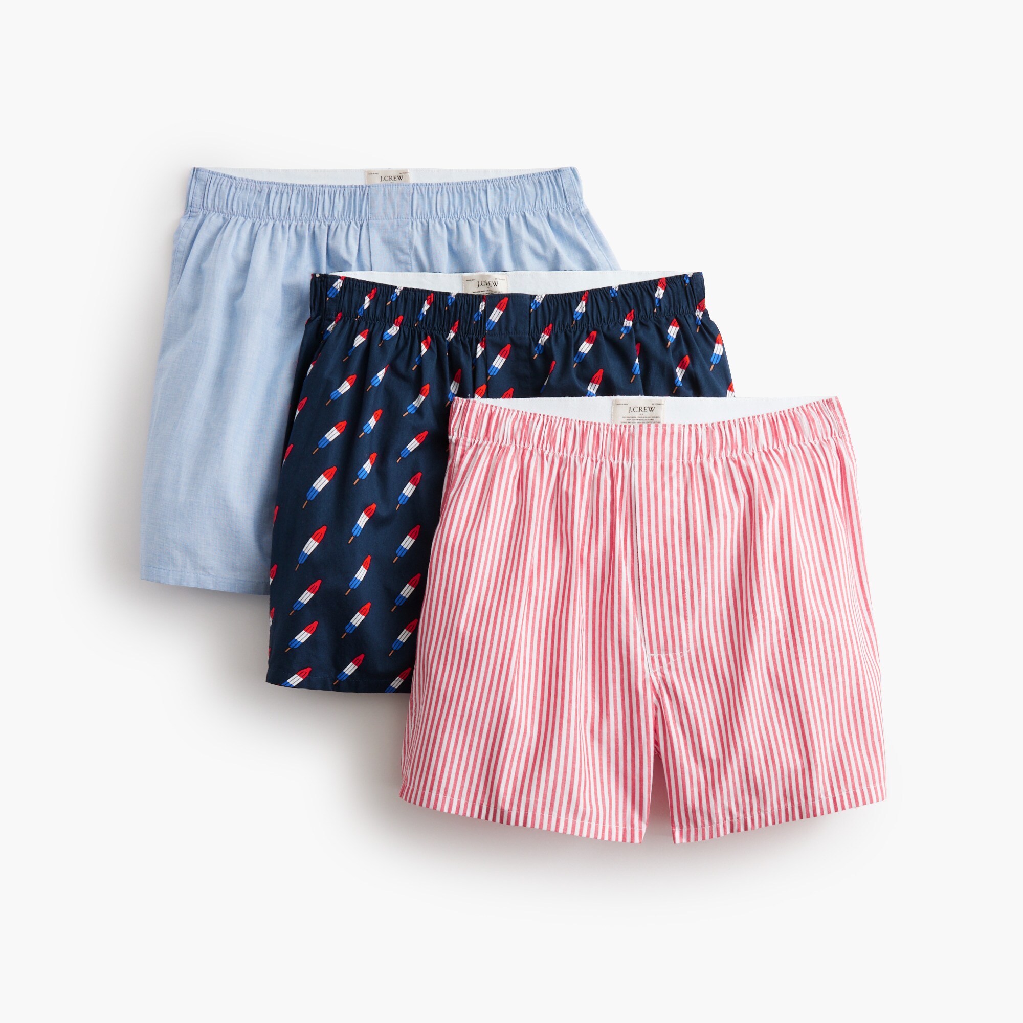 Woven boxers three-pack