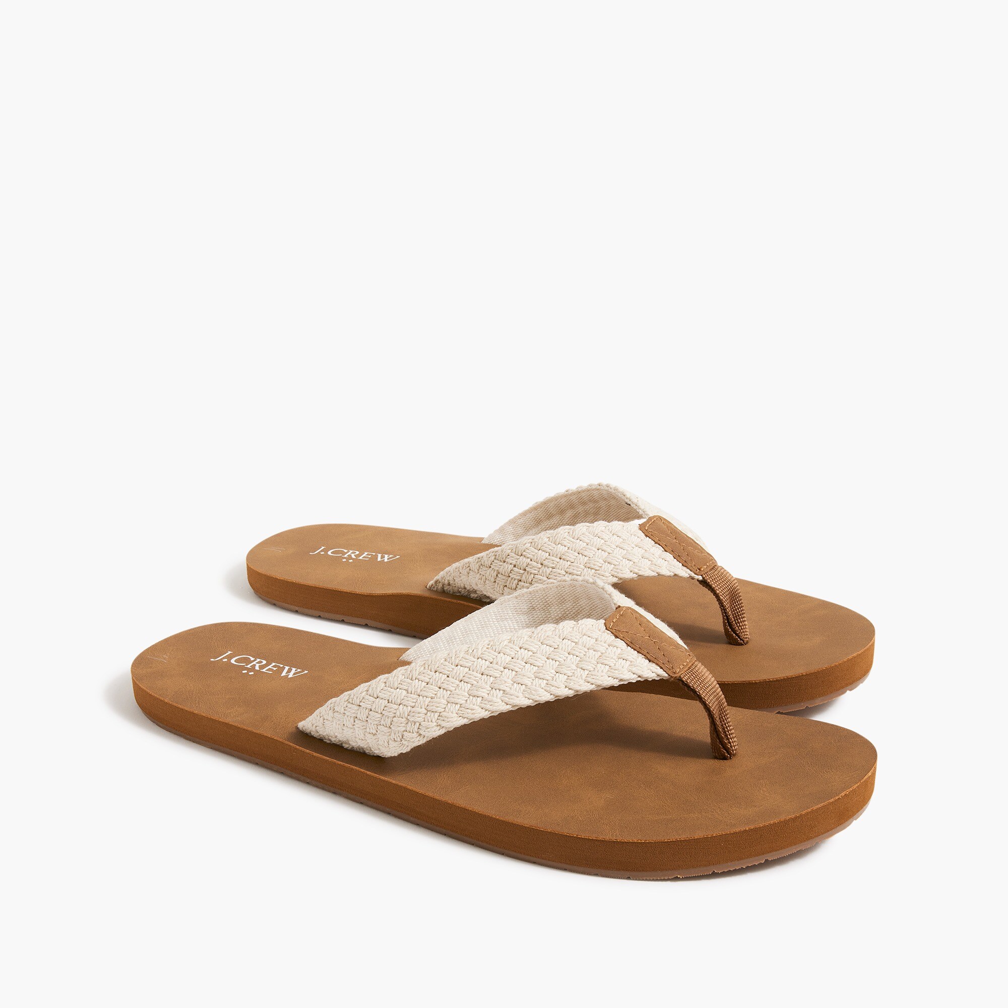 braided-strap flip-flops for men