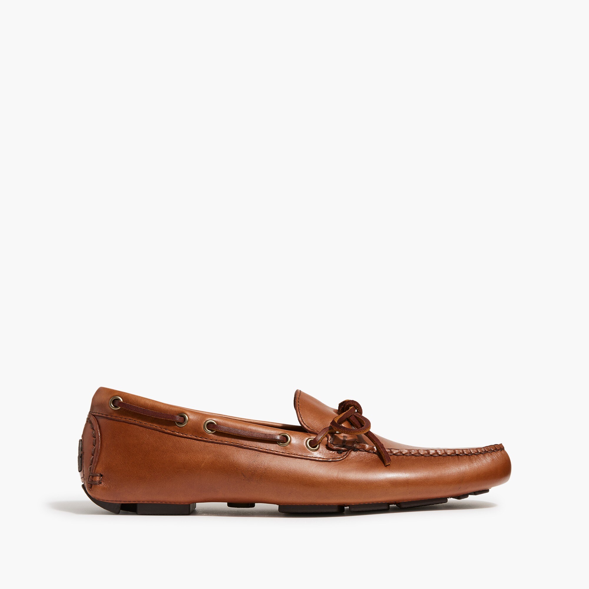 J Crew Mens Leather Driving Loafers 9 Brown Dress‎ Shoes Moccasin AW685 Suede Dress Loafers For Men | Factory main image 3