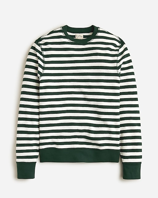 mens Long-sleeve textured sweater-tee in stripe
