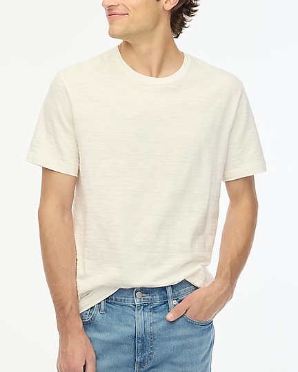 factory: textured heritage tee in relaxed fit for men