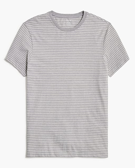  Striped washed jersey tee